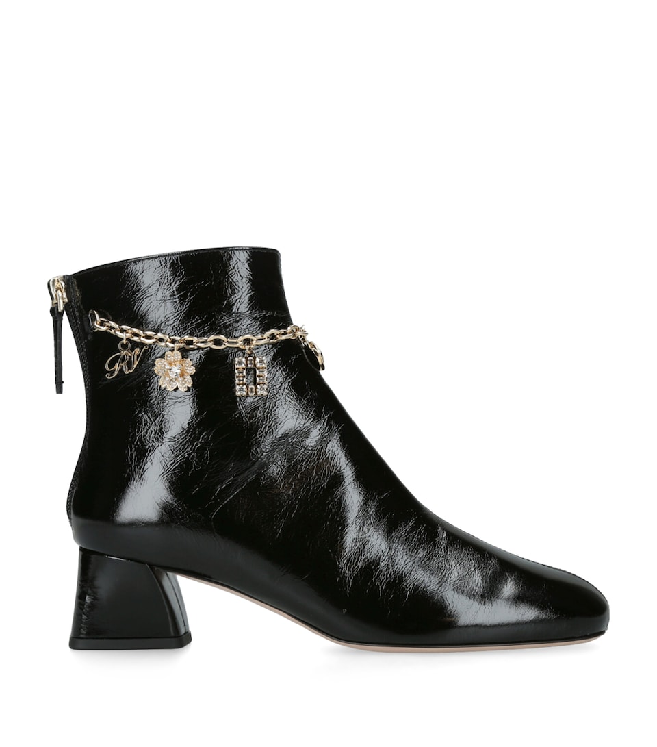 Patent Leather Trés Vivier Ankle Boots 45