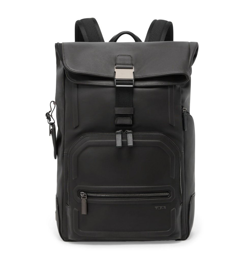 Leather Osborn Roll-Top Backpack