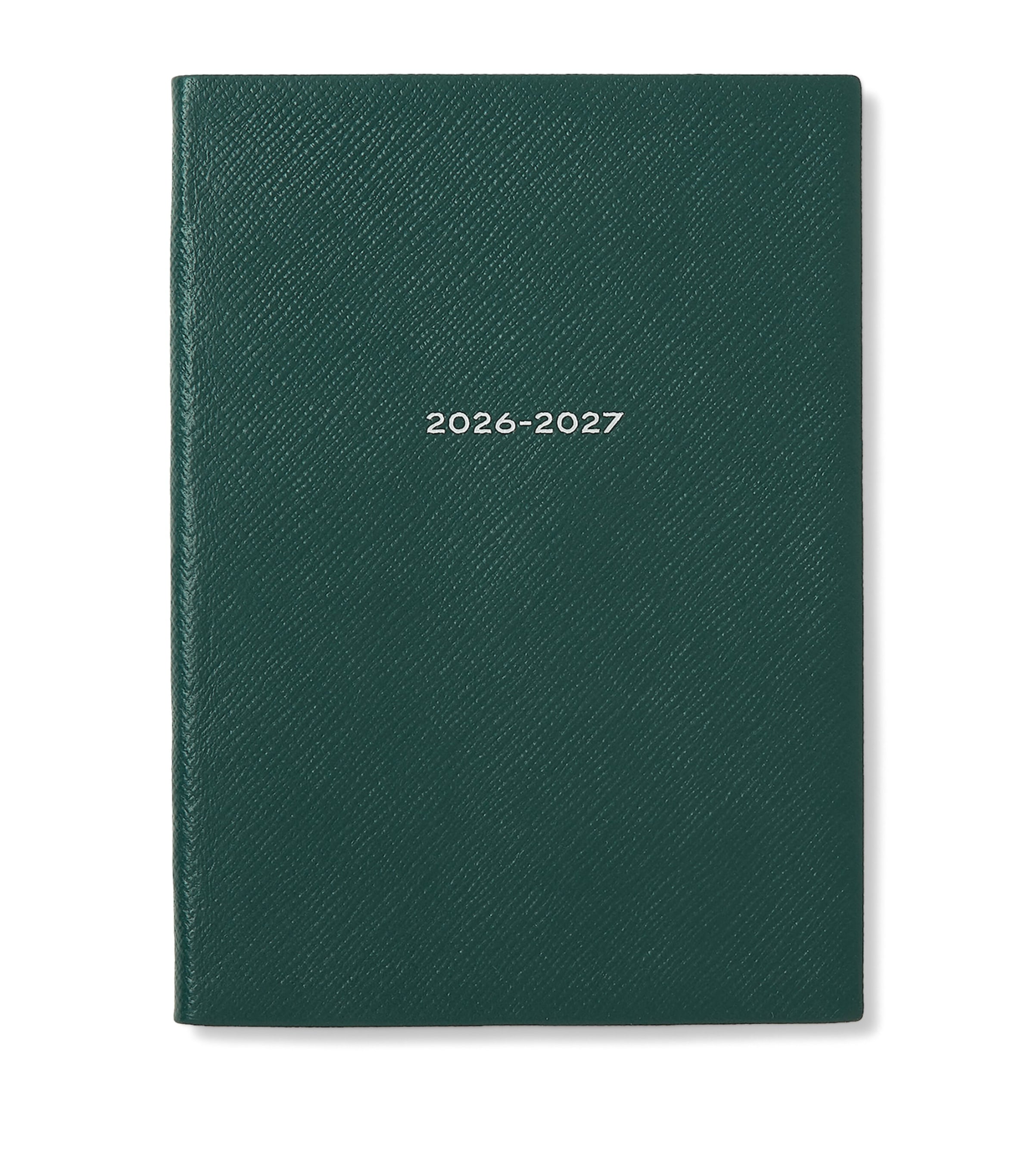 Smythson Leather Soho Weekly Diary 2026-2027 F Green