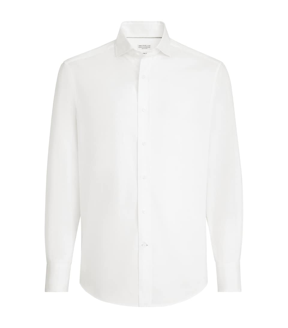 Brunello Cucinelli Mens Cotton Twill Shirt