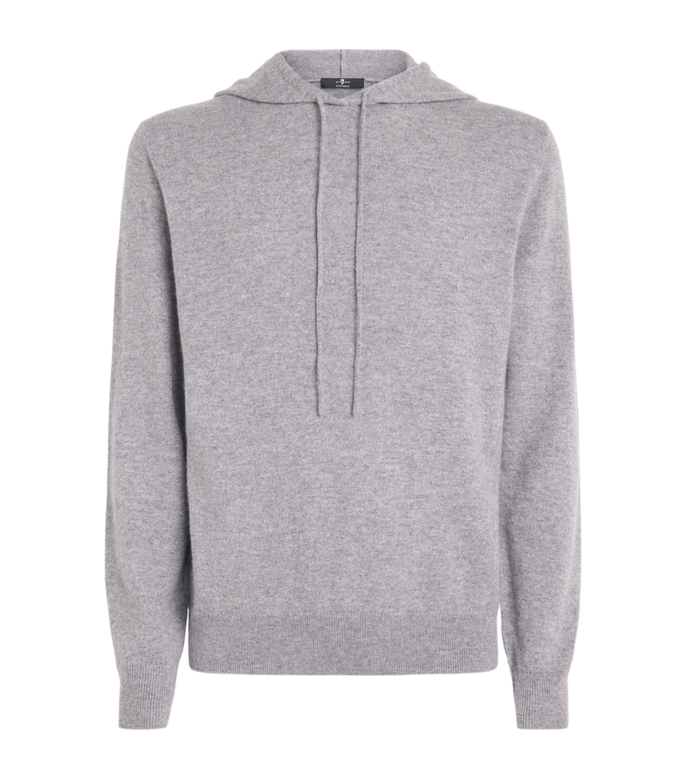 7 For All Mankind Mens Cashmere Hoodie Cashmere Slate