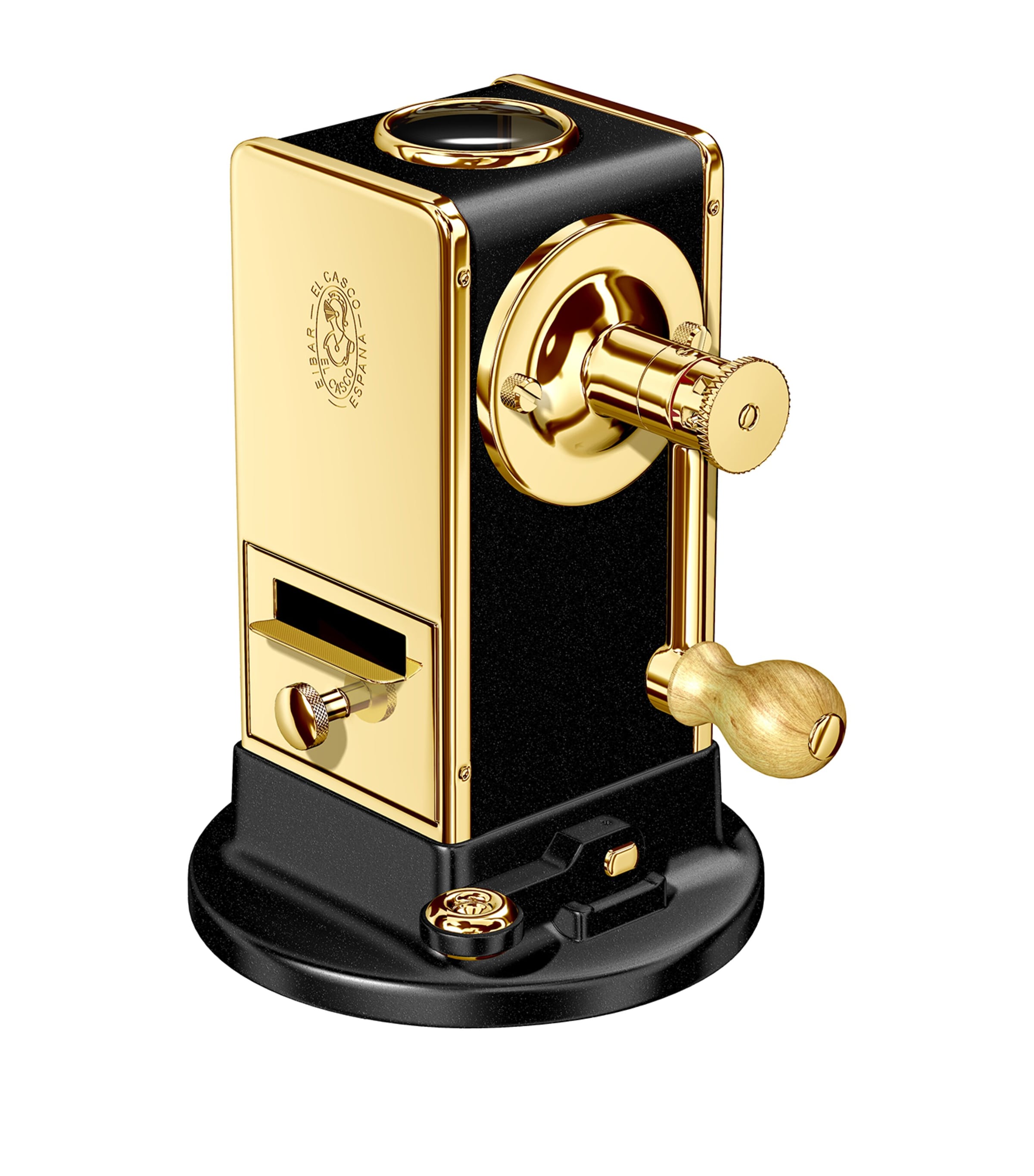 Lacquer and Gold-Plated Desk Pencil Sharpener