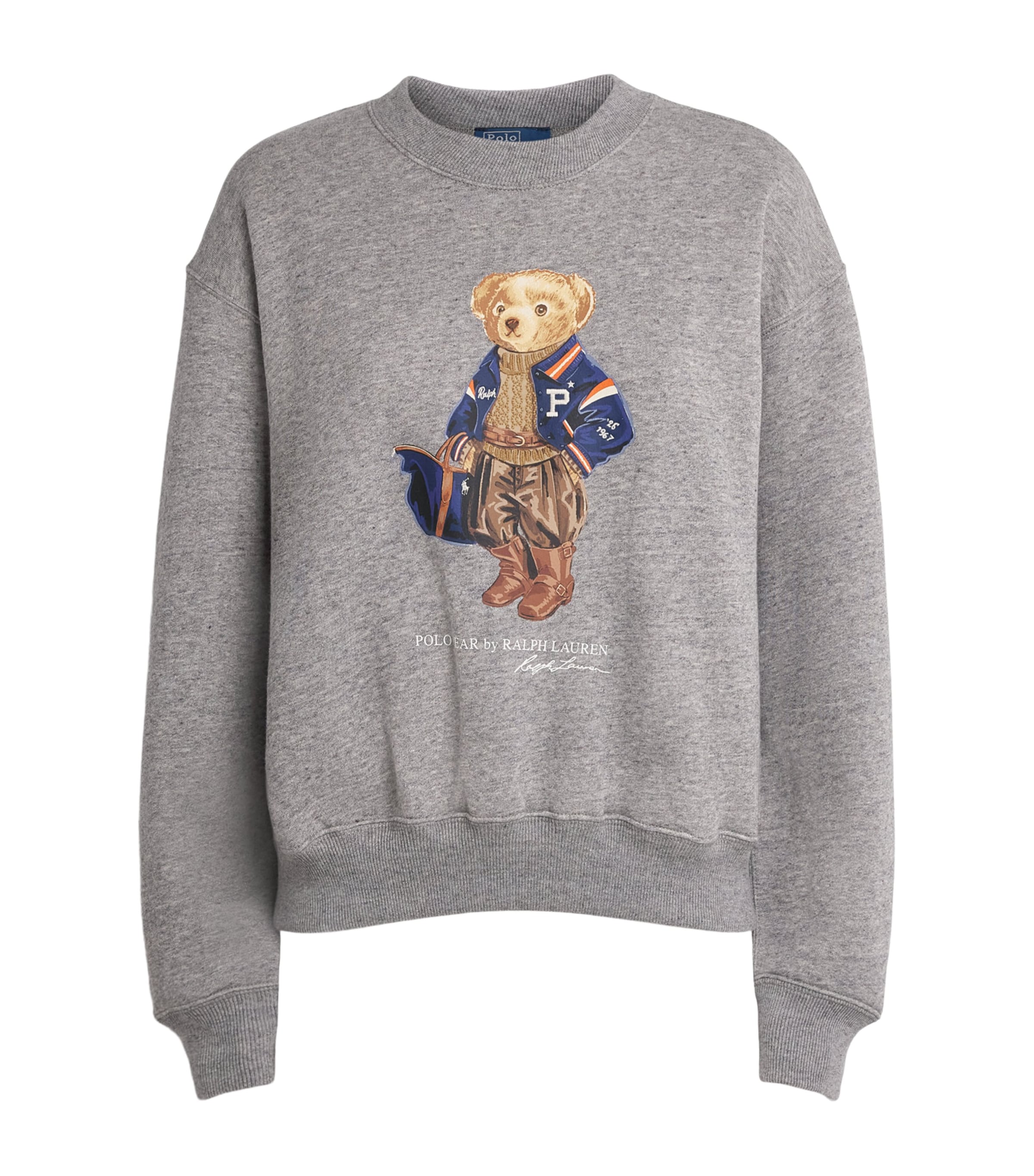 Polo Ralph Lauren Womens Polo Bear Sweatshirt Dark Vintage Heather