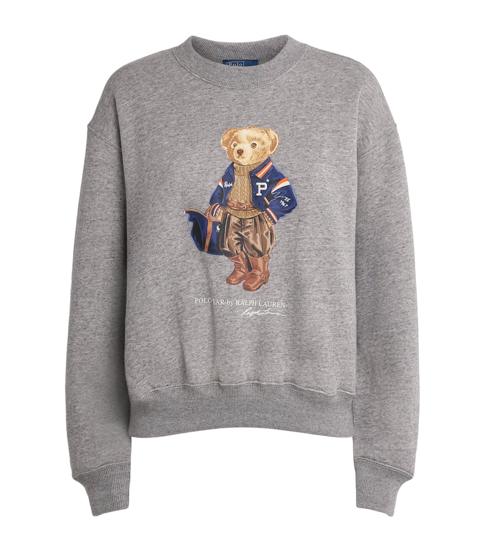 Polo Ralph Lauren Womens Polo Bear Sweatshirt Dark Vintage Heather