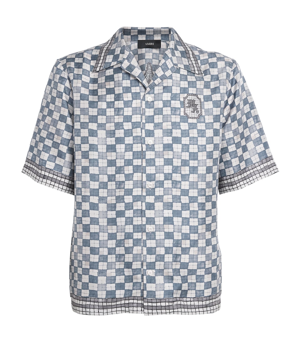 Silk Château Crest Bowling Shirt