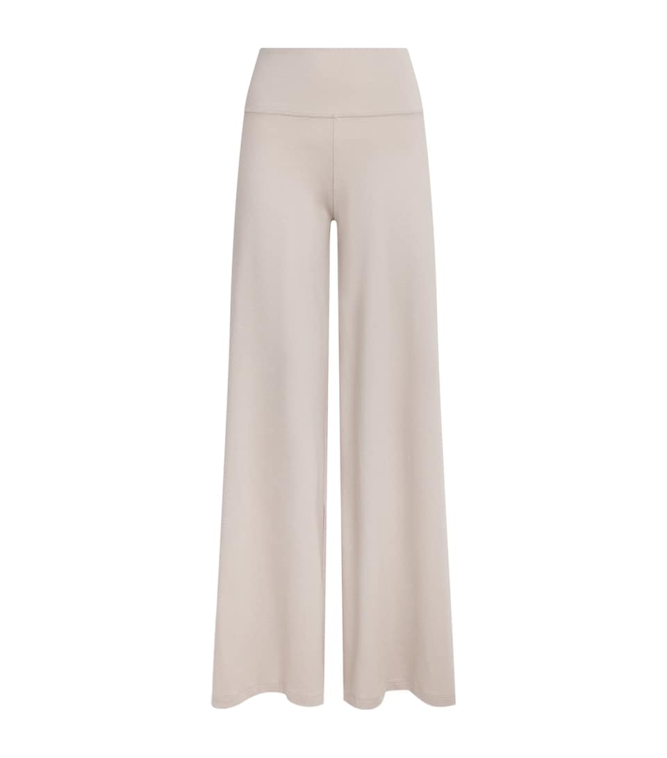 VUORI Womens Halo Easy Wide-Leg Sweatpants Ecru Heather