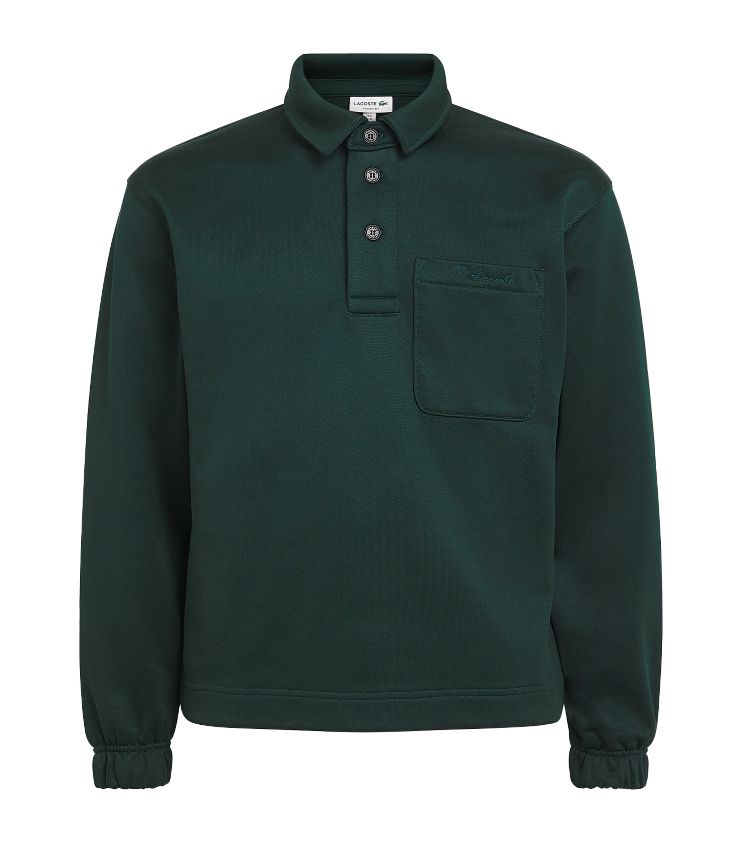 Lacoste Mens Embroidered Polo Sweatshirt Qjp Varech Fonce