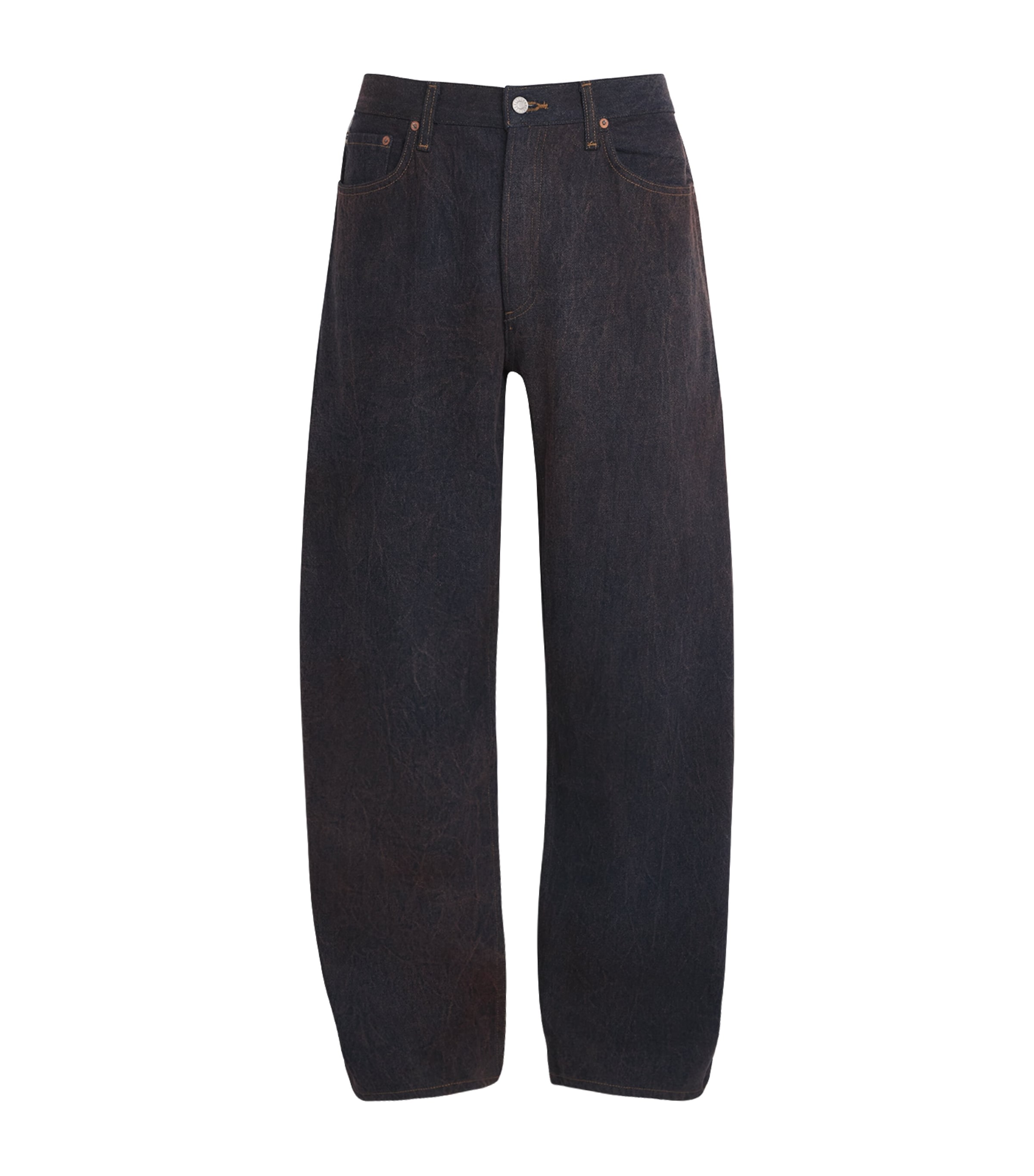 AGOLDE Mens Afton Wide-Leg Jeans Imprint
