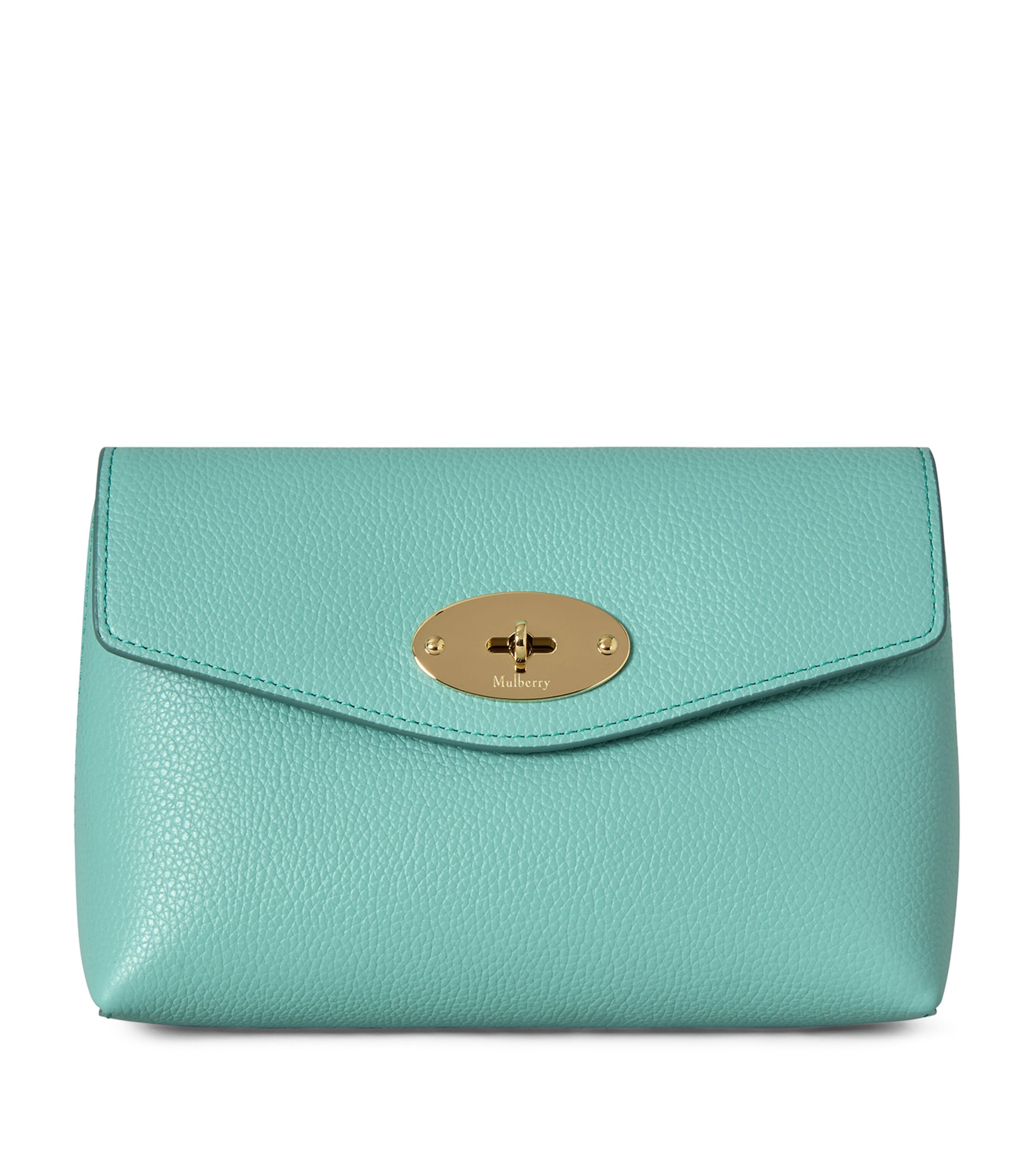 Mulberry Leather Darley Cosmetic Pouch Marina Blue