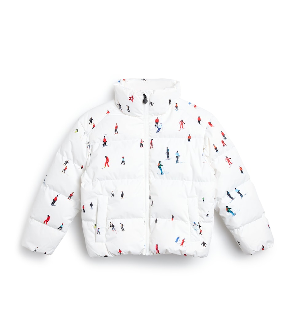 Down Ski Print Puffer Jacket (6-14 Years)