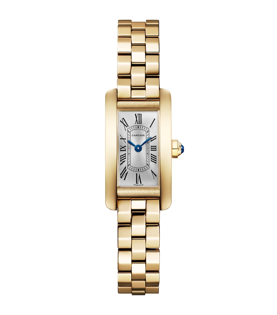 Mini Yellow Gold Tank Américaine Watch 15.2mm