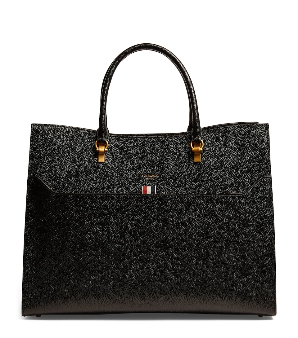 Large Leather Duet Tote Bag