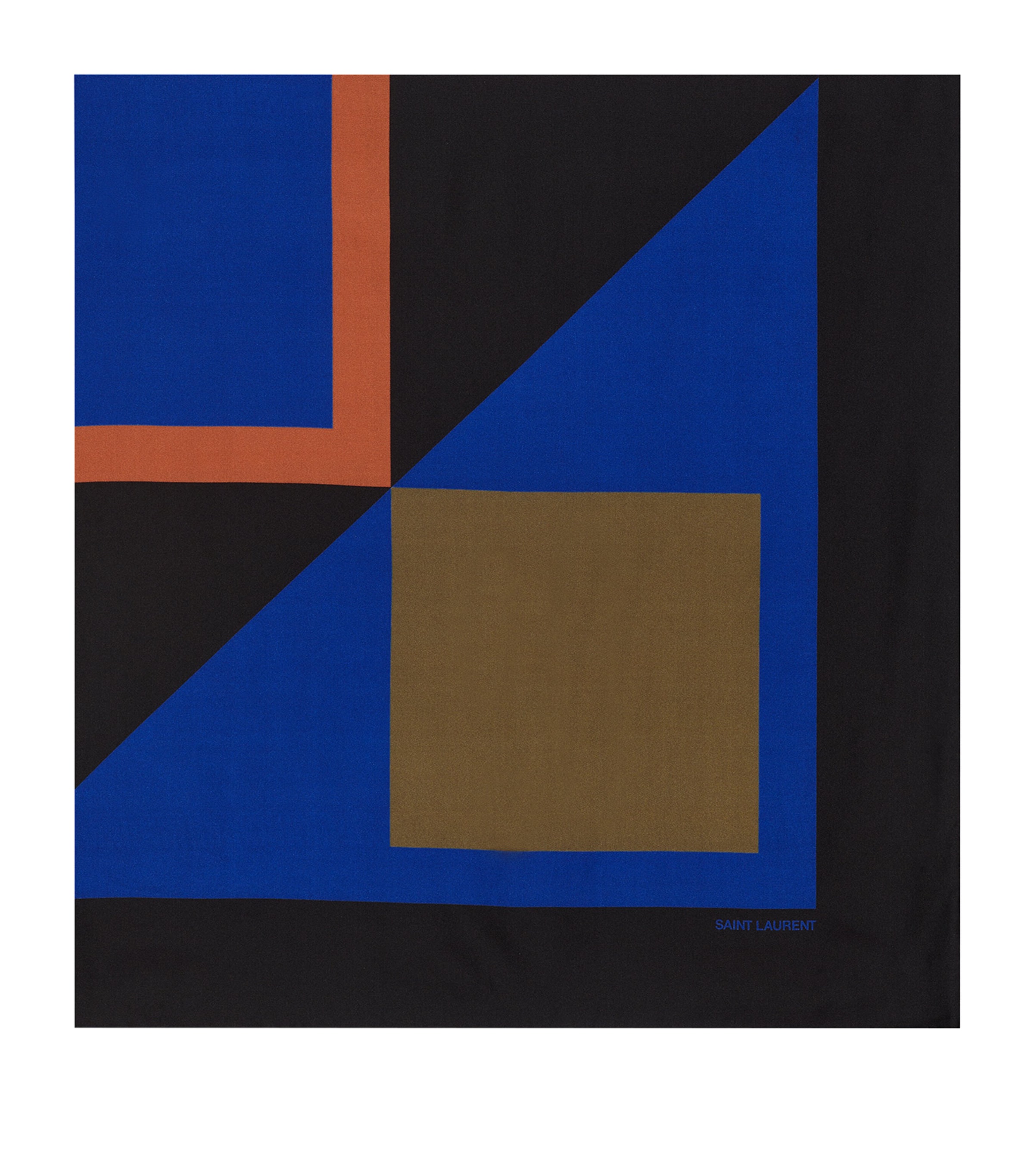 Silk Geometric Print Scarf