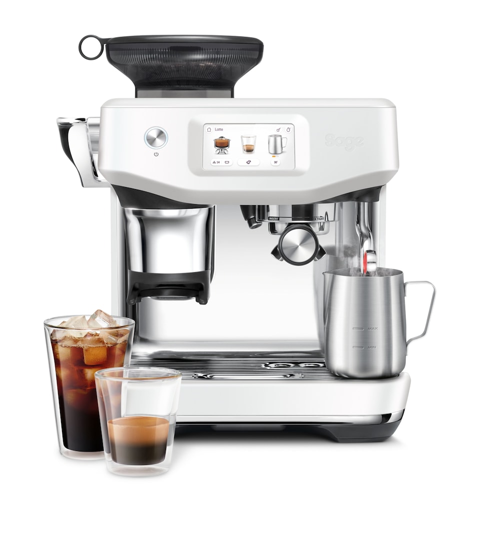 Sage Barista Touch Impress Coffee Machine Sea Salt White