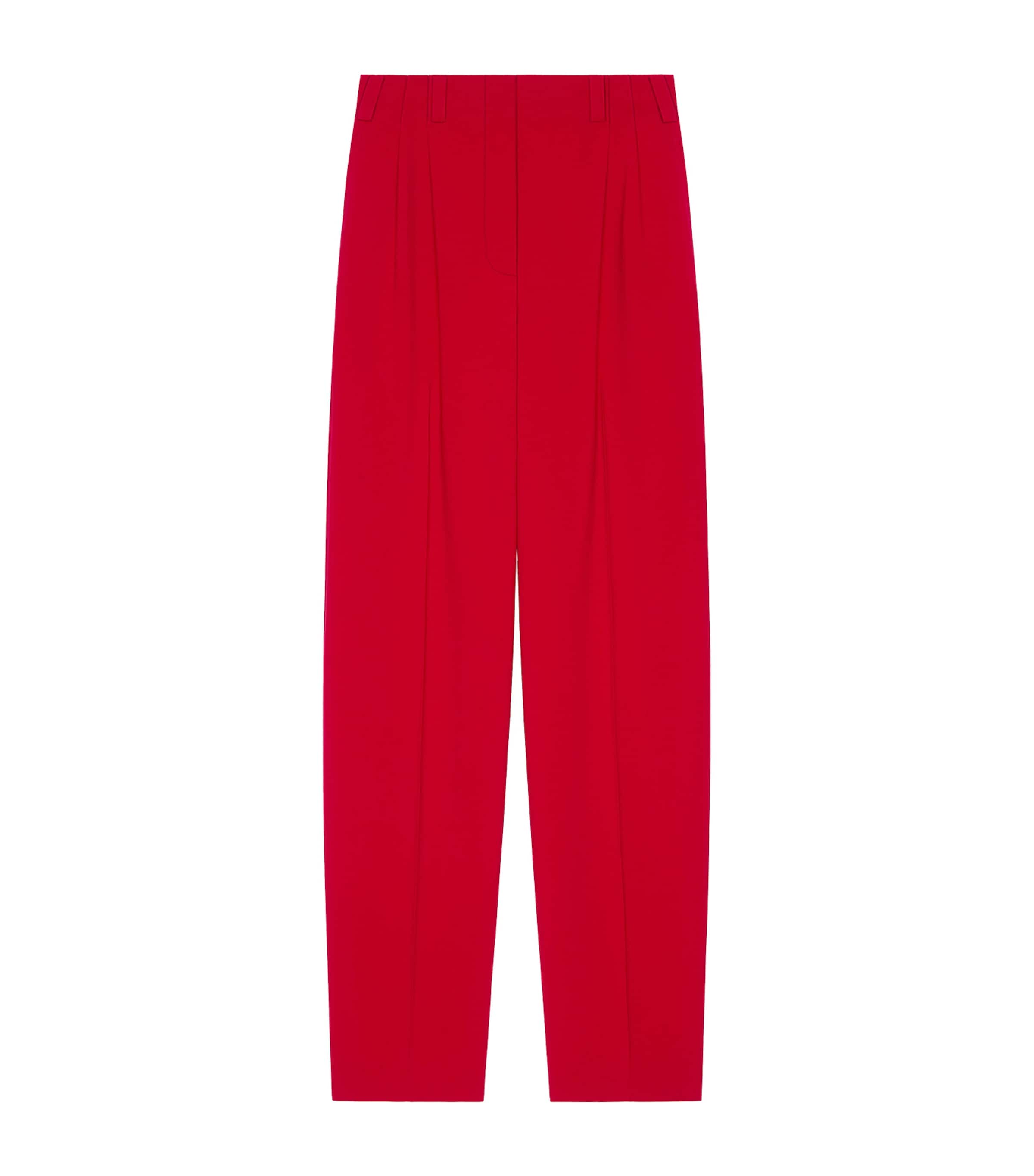 Pleated Straight Trousers