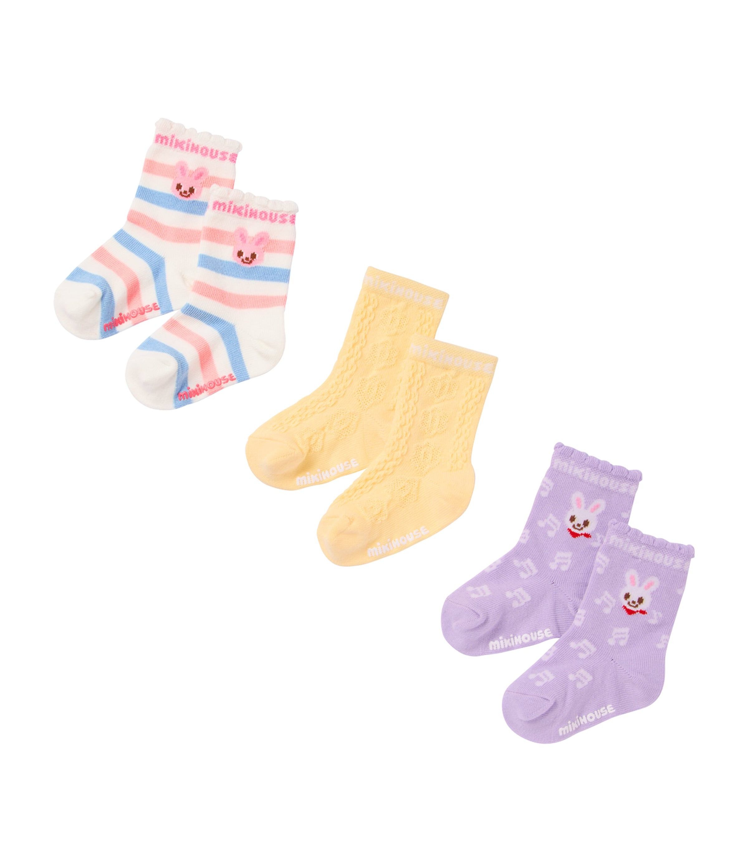 Miki House Patterned Socks (Pack of 3)