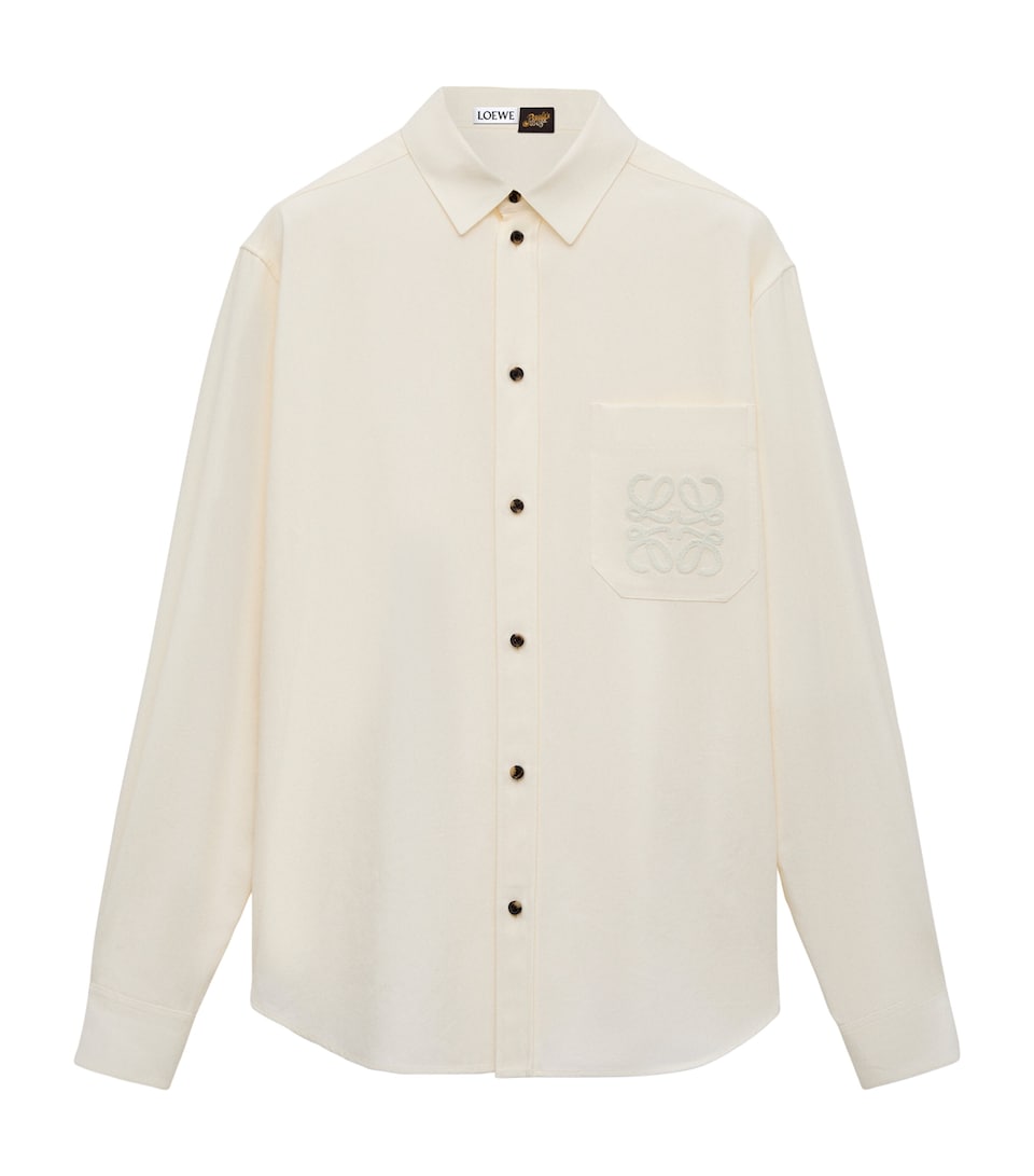 LOEWE Mens x Paula's Ibiza Anagram Shirt Ivory