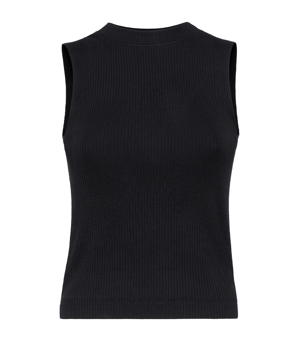 Brunello Cucinelli Womens Cotton Ribbed Tank Top