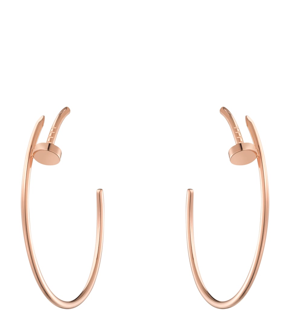 Rose Gold Juste un Clou Hoop Earrings