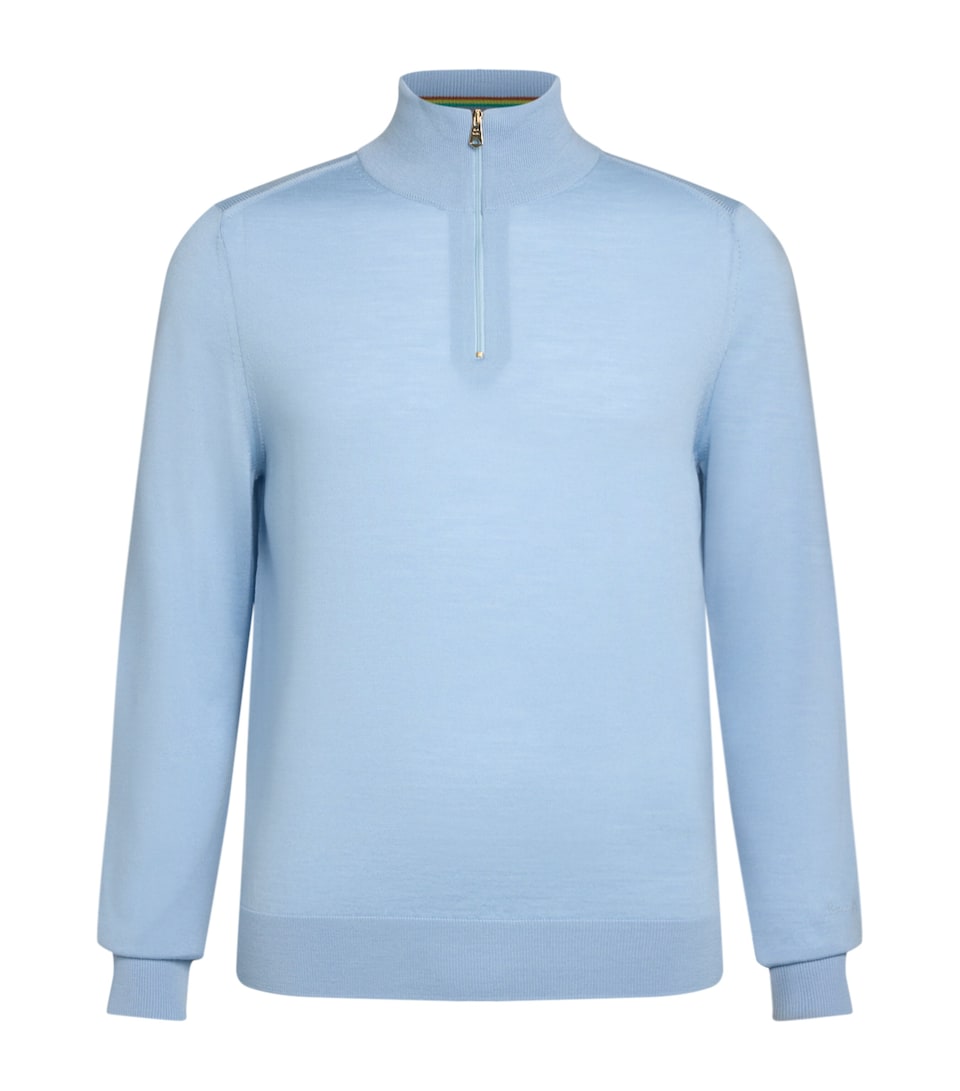 Merino Wool Quarter-Zip Sweater