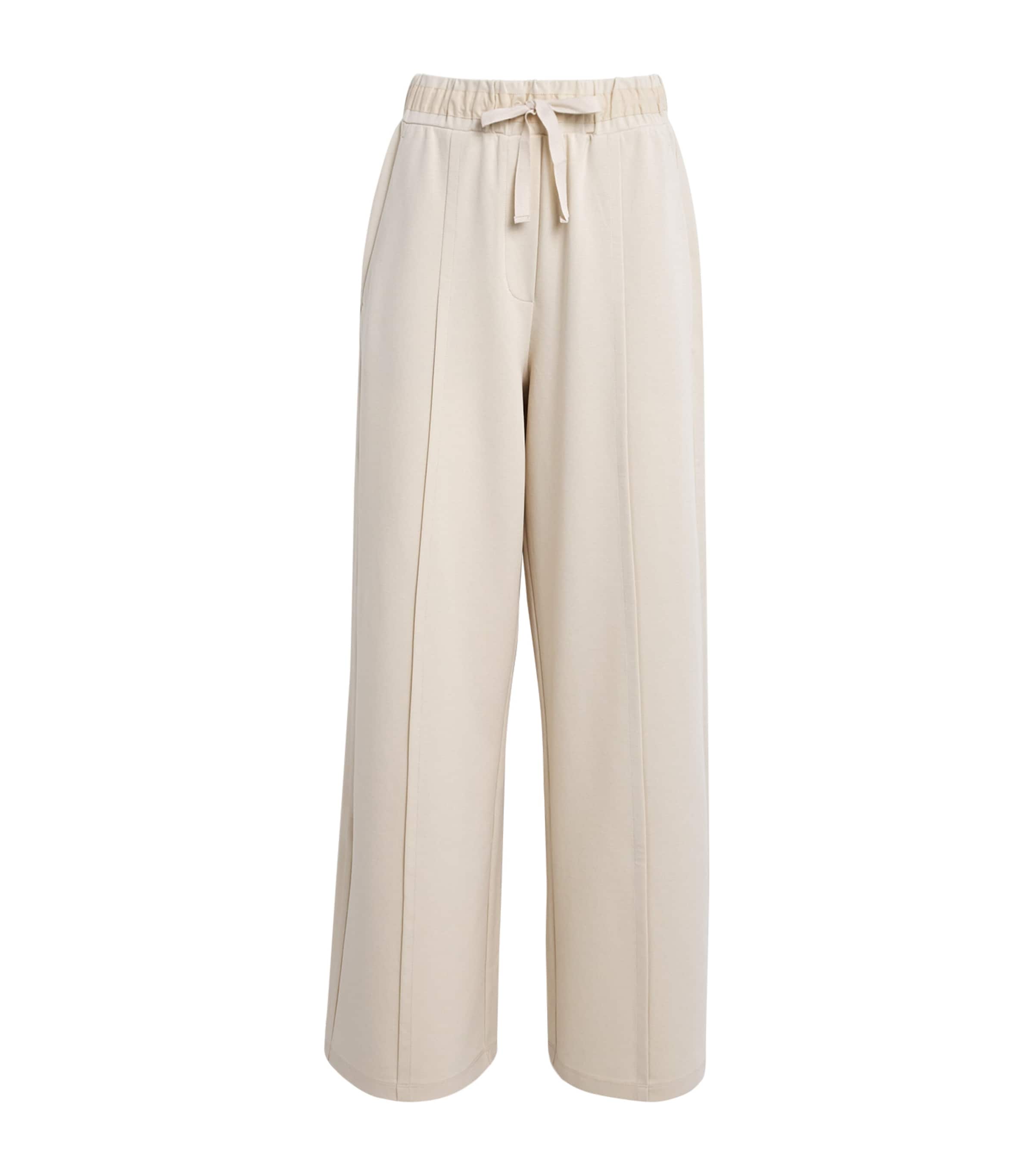 Max Mara Wool Wide-Leg Trousers | Harrods UK