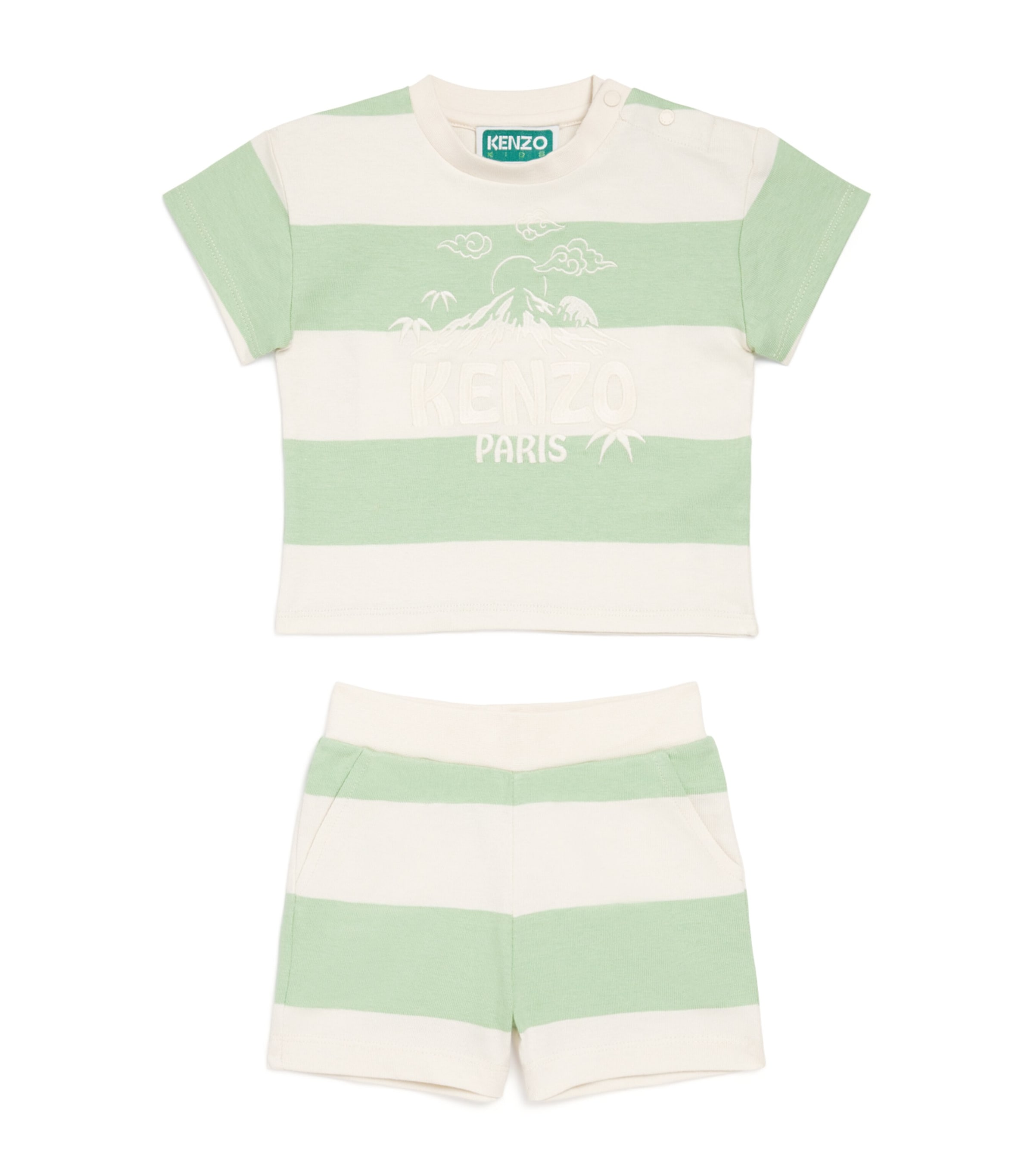 Cotton Stripe T-Shirt and Shorts Set (6 Months – 4 Years)