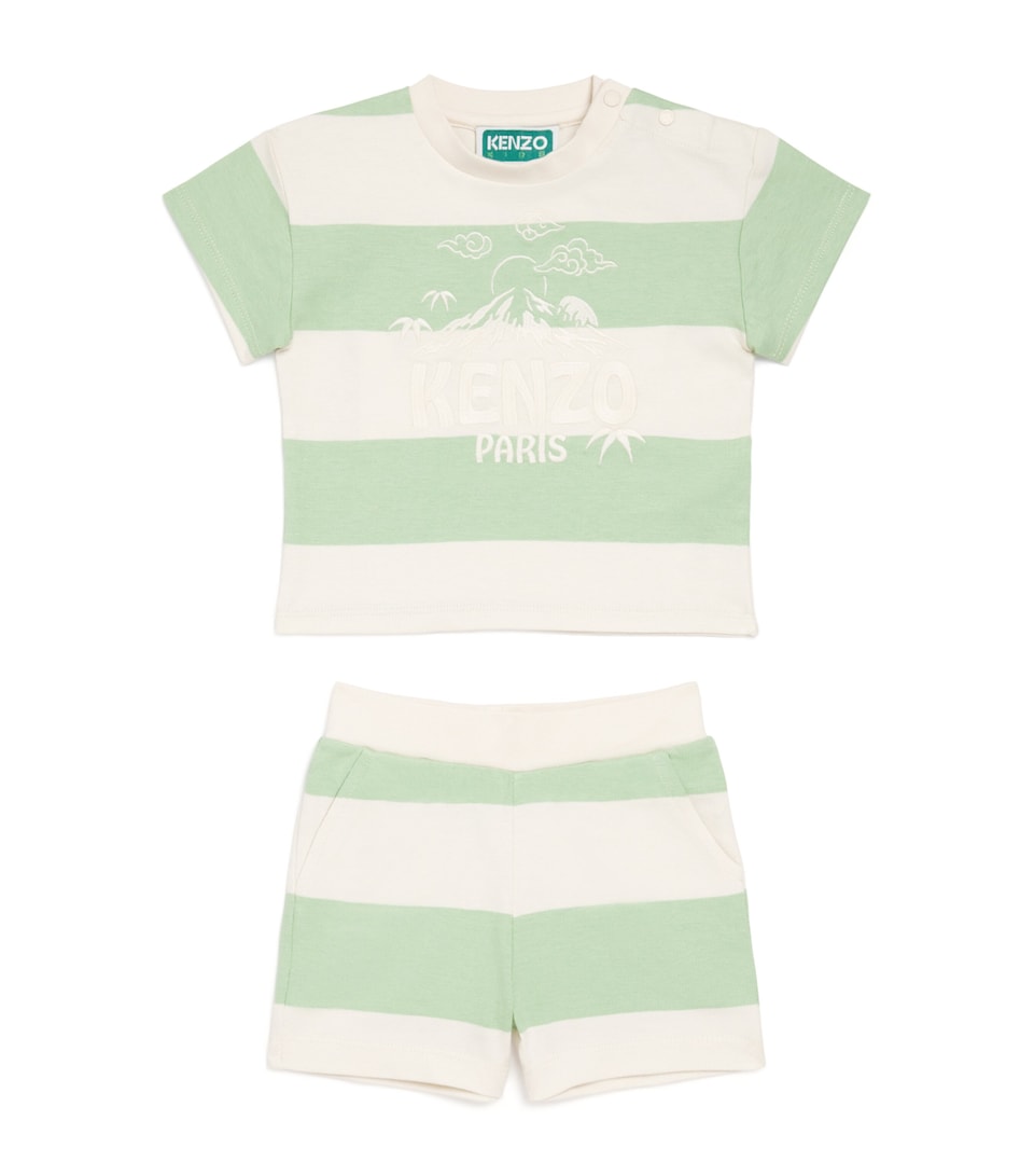 Cotton Stripe T-Shirt and Shorts Set (6 Months – 4 Years)