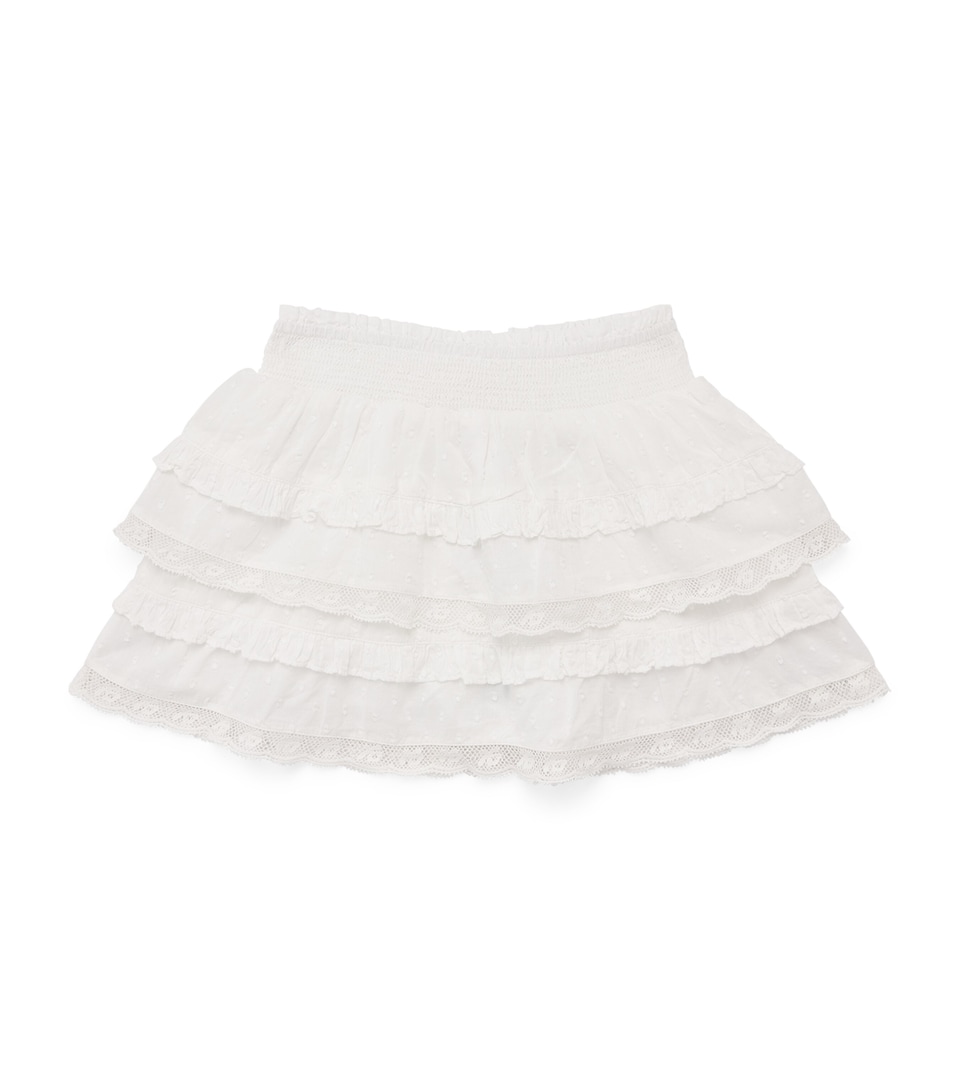 LoveShackFancy Cotton Billie Skirt (2-6 Years) Whitewhite