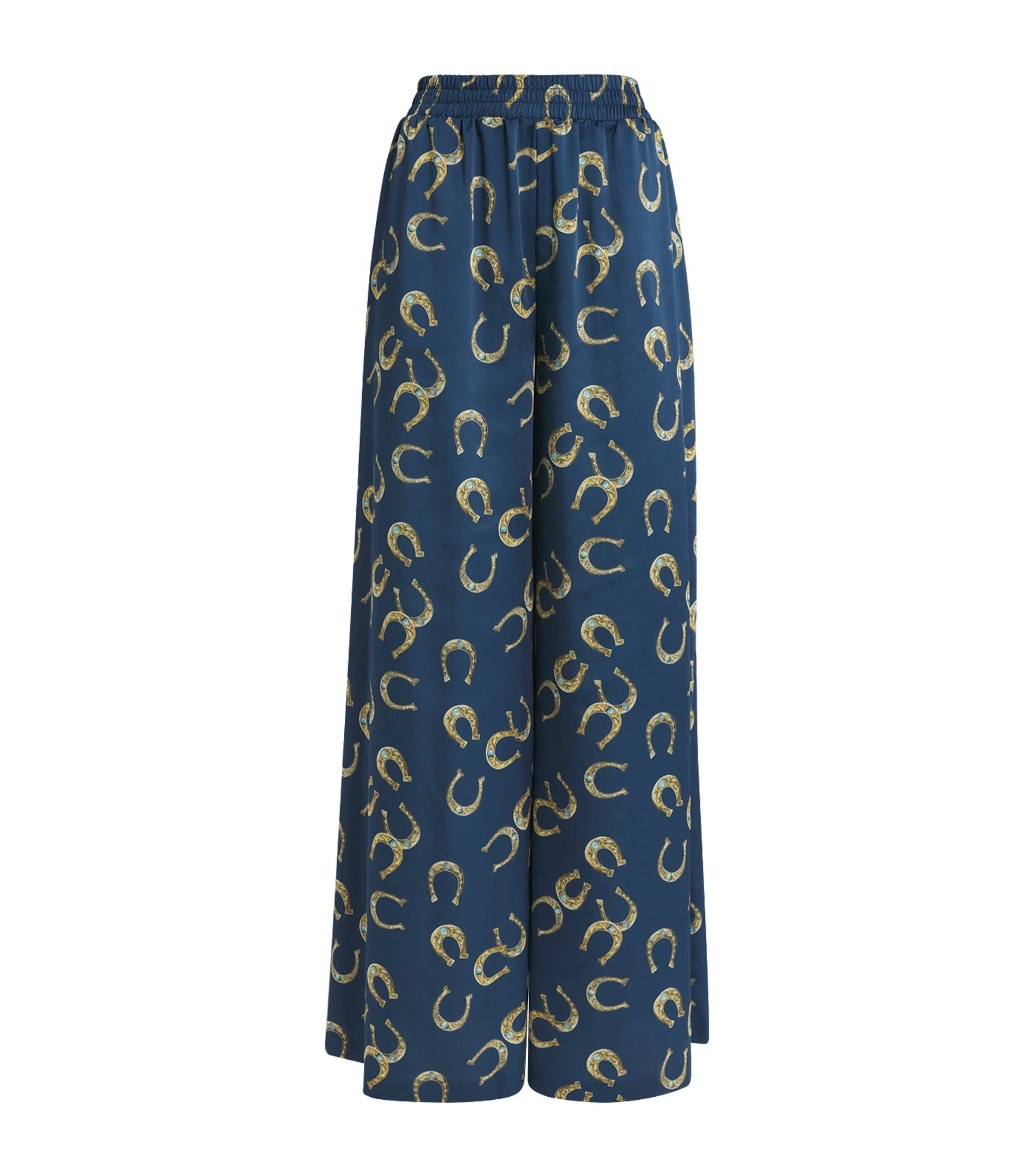 Satin Lillian Wide-Leg Trousers