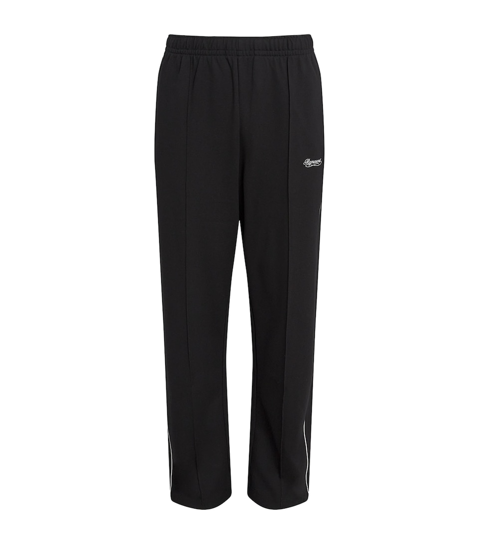 Represent Mens Piping Logo Sweatpants Black
