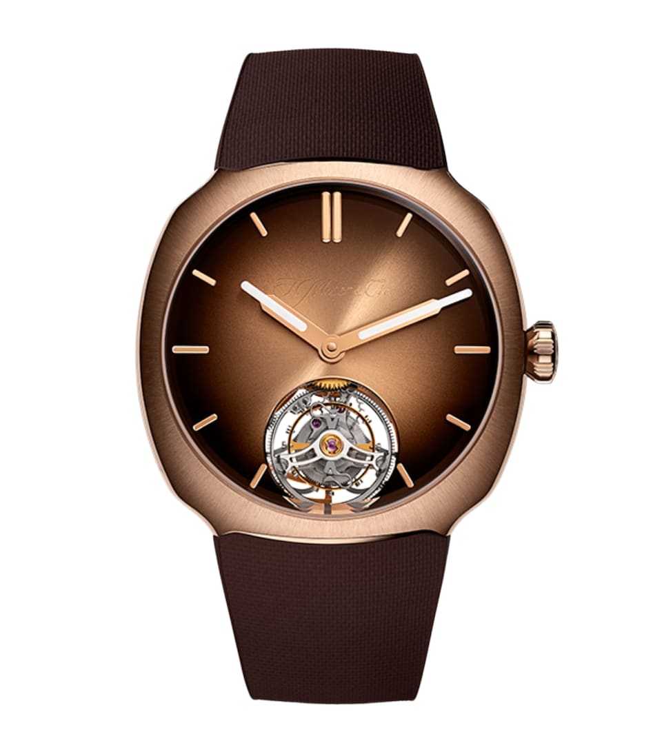 H. Moser & Cie x Pierre Gasly Streamliner Tourbillon Watch 40mm Brown