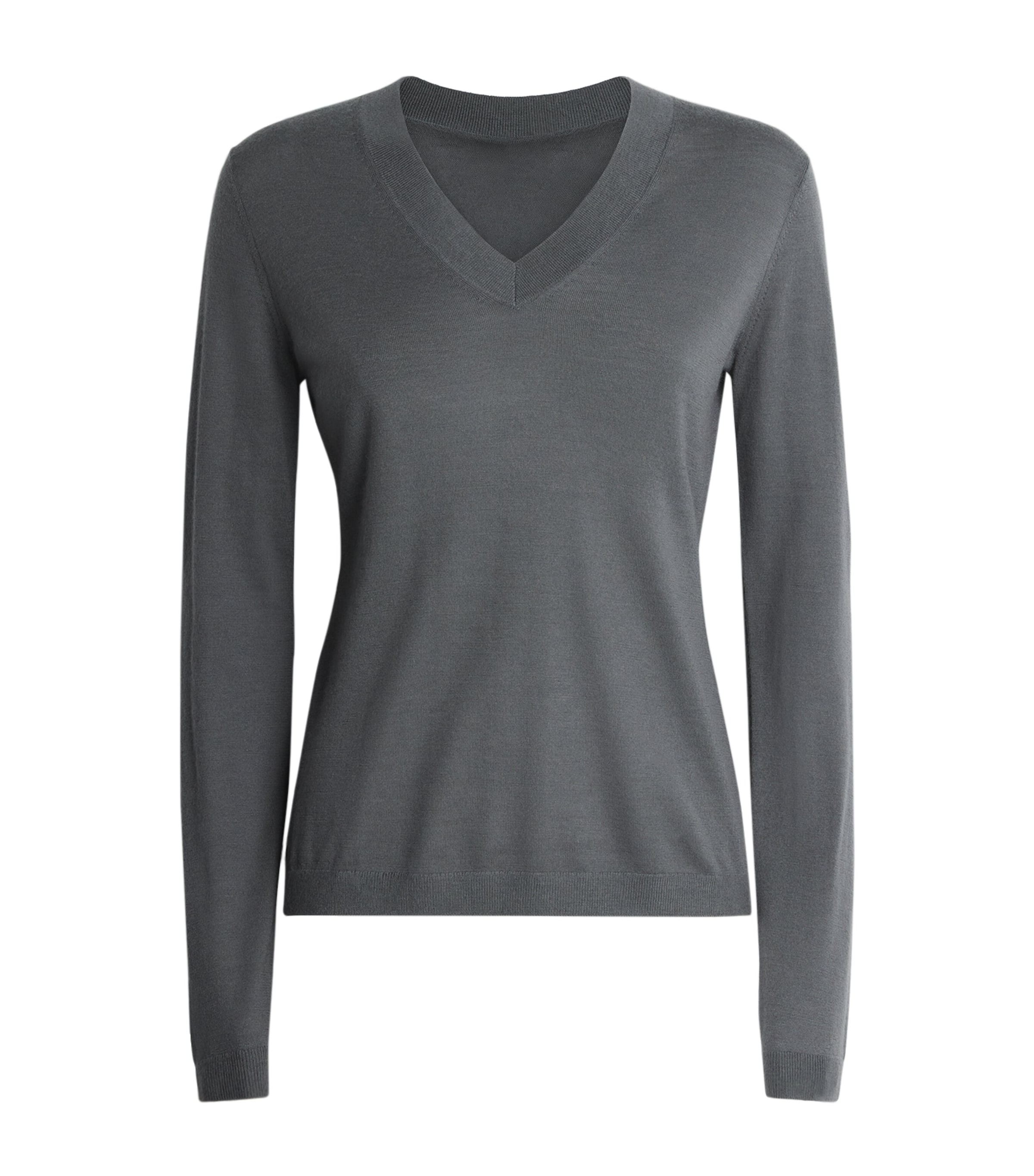 Wool-Cashmere V-Neck Sweater