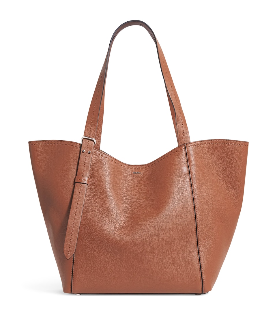 Leather Architepo Tote Bag