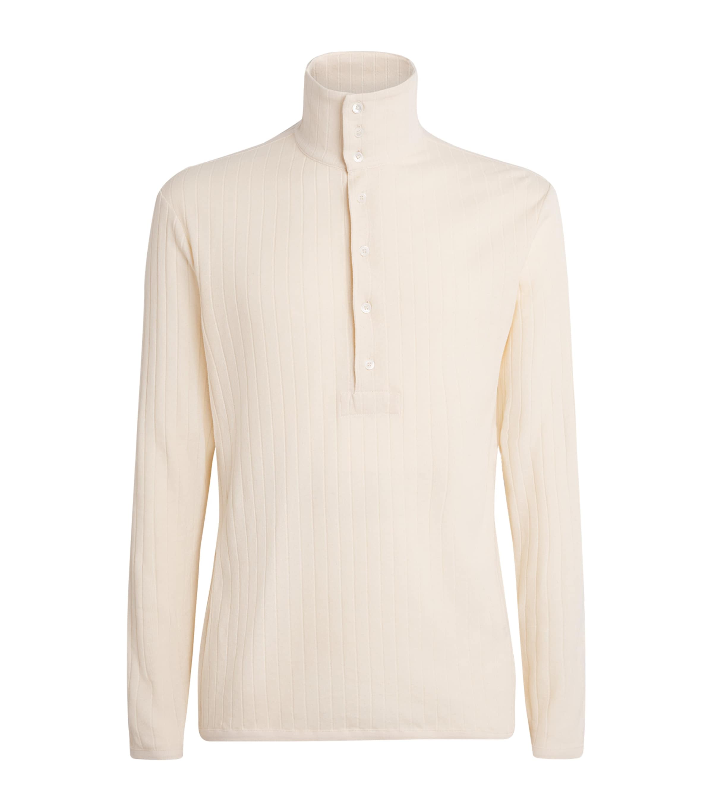 Paul Smith Mens Cotton-Linen Henley Sweater