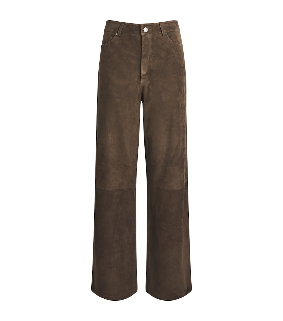 Suede Victory High-Rise Trousers