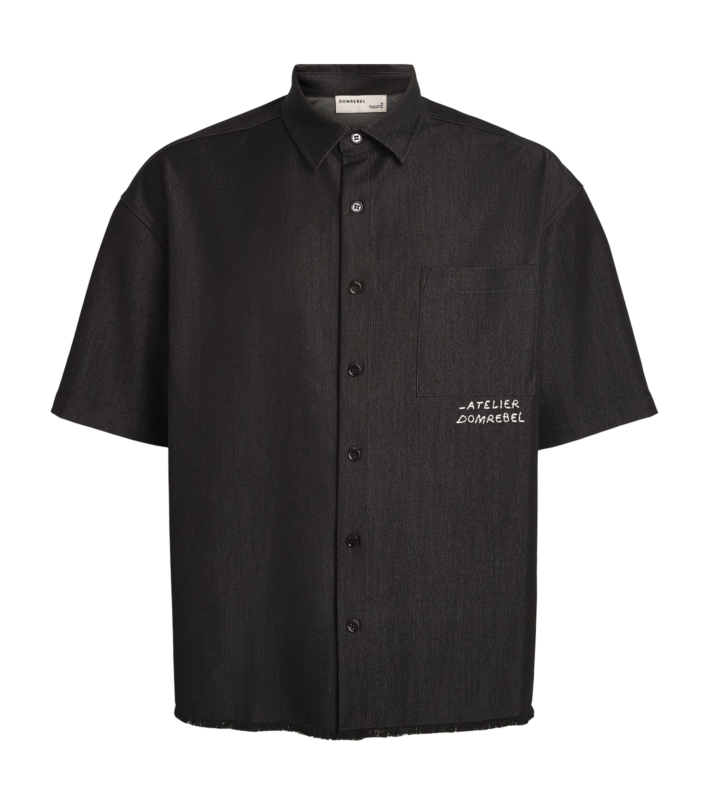 DOMREBEL Mens Denim Goombah Shirt Black