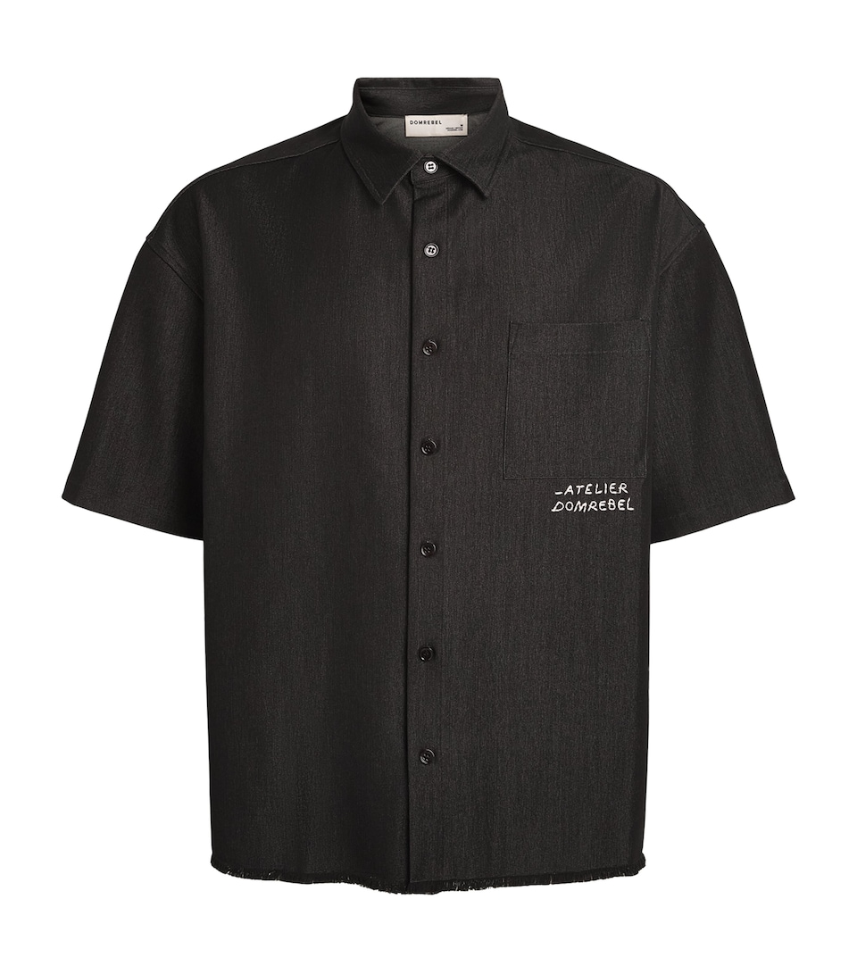 DOMREBEL Mens Denim Goombah Shirt Black