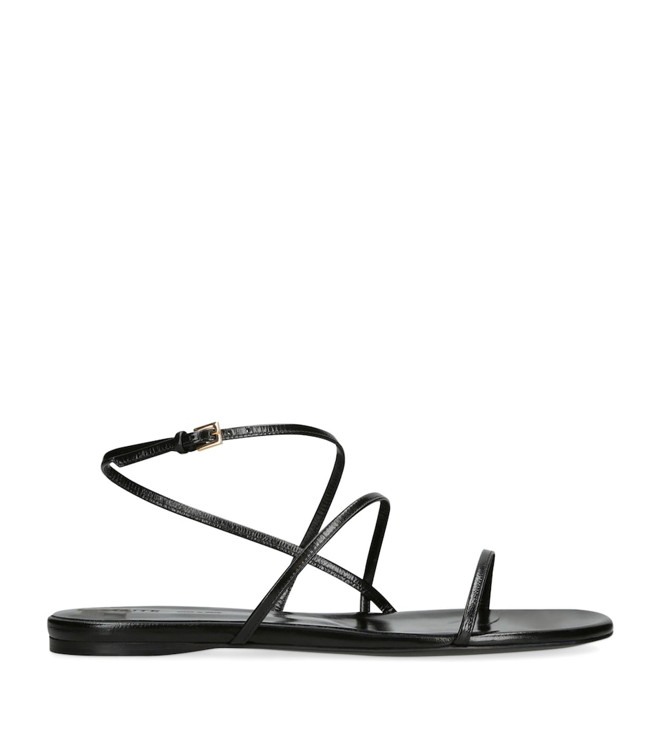 Leather Loop Flat Sandals