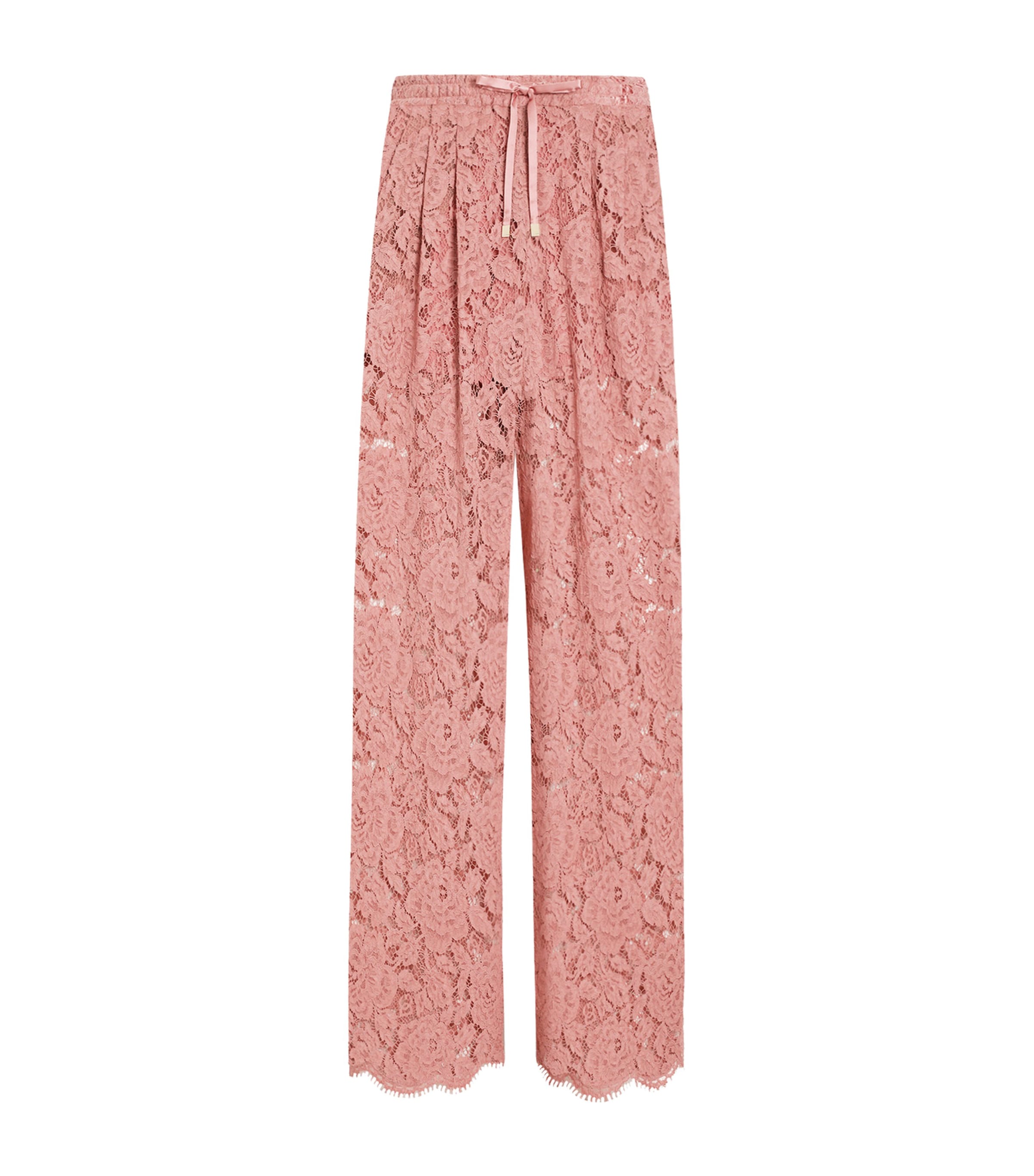 Lace Wide-Leg Trousers