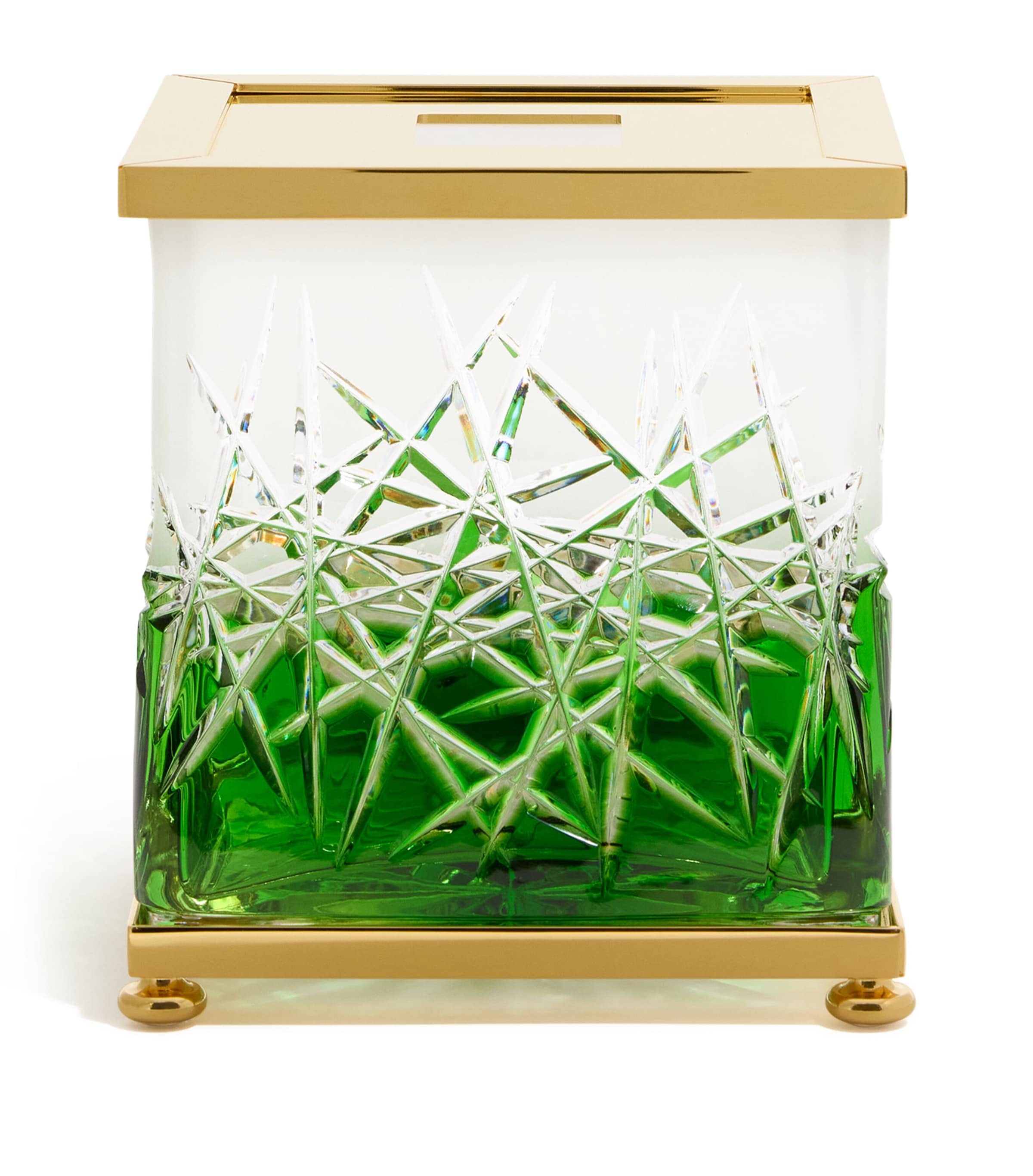 Crystal Ivy Green Tissue Box