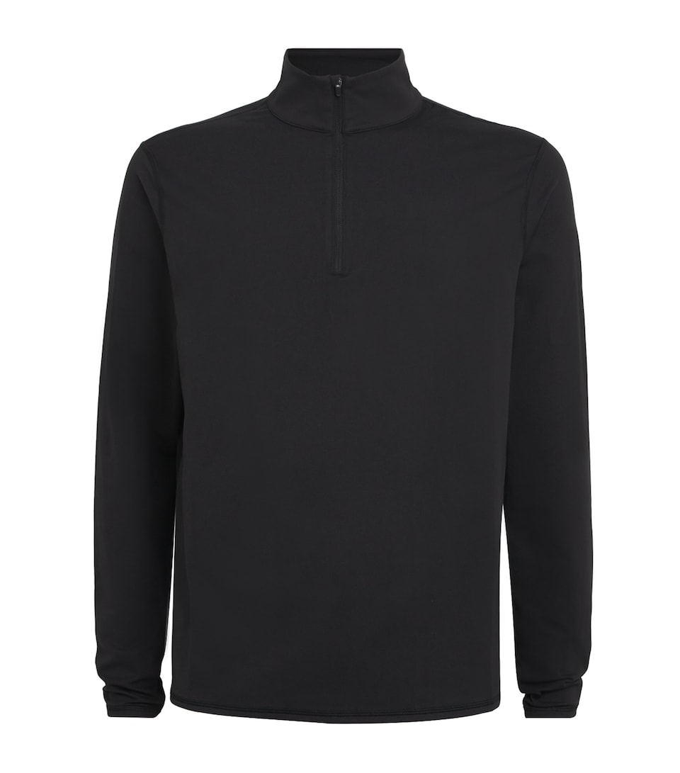 VUORI Mens Quarter-Zip Ponto Sweatshirt Blk Black