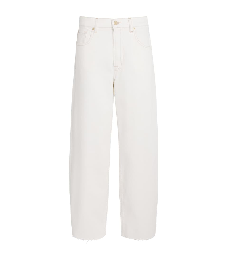 Twisted Bonnie Barrel-Leg Jeans