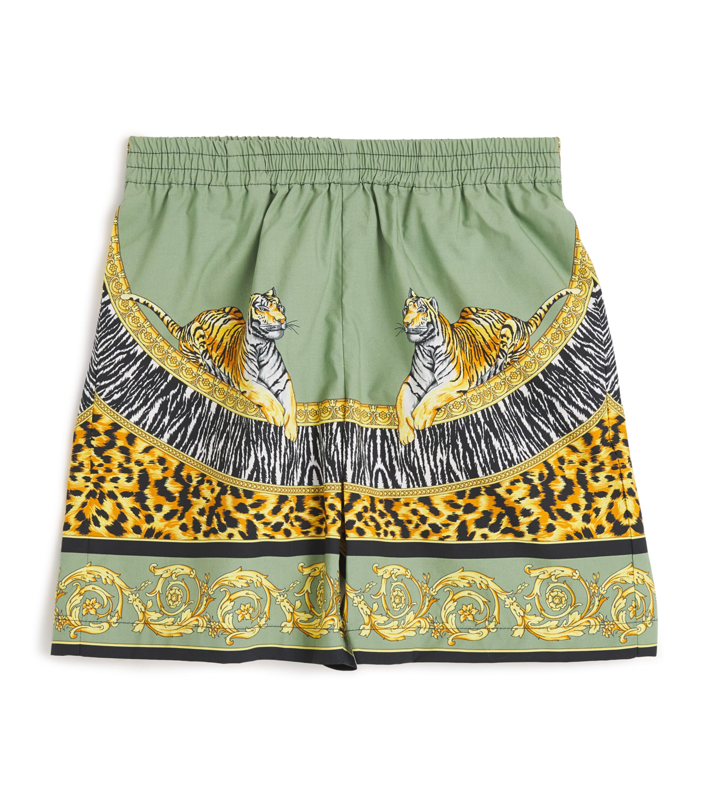 Cotton Poplin Wild Cats Shorts (6-14 Years)