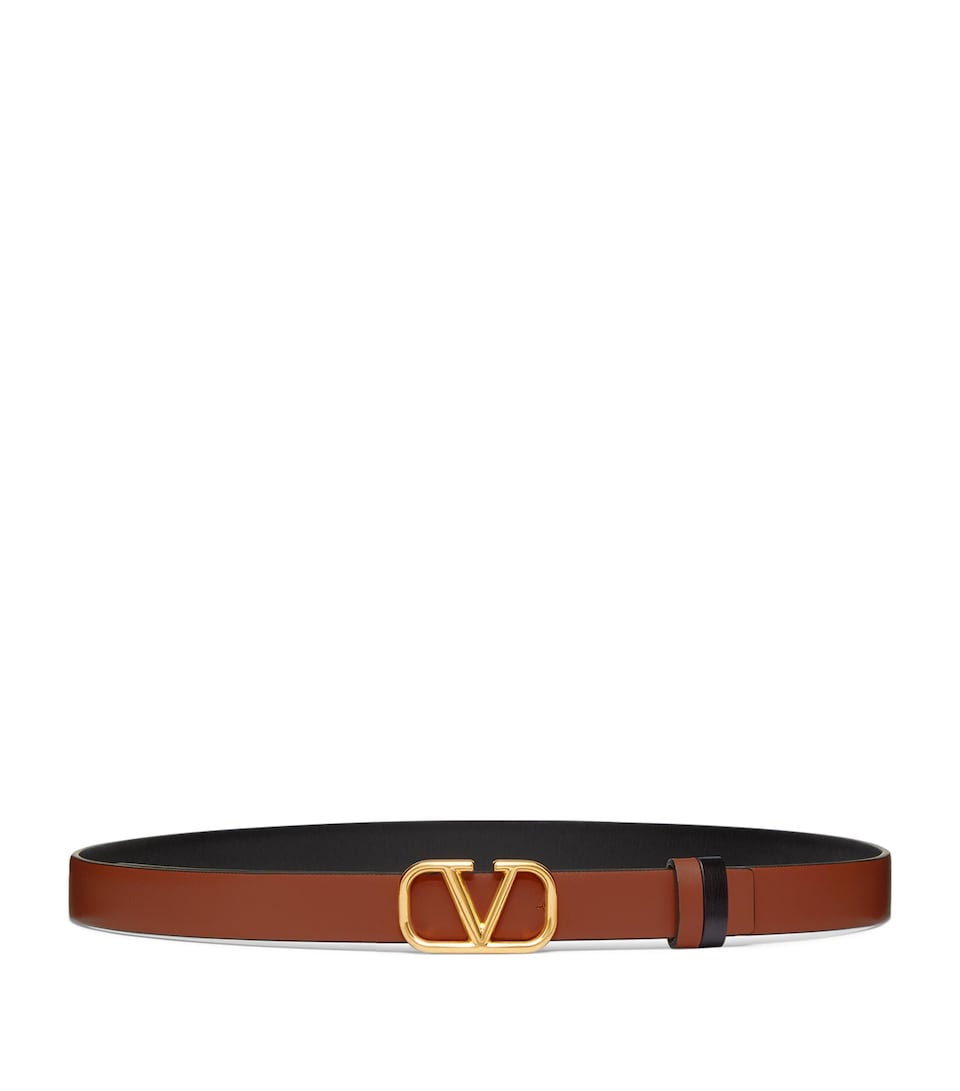Reversible VLogo Signature Belt