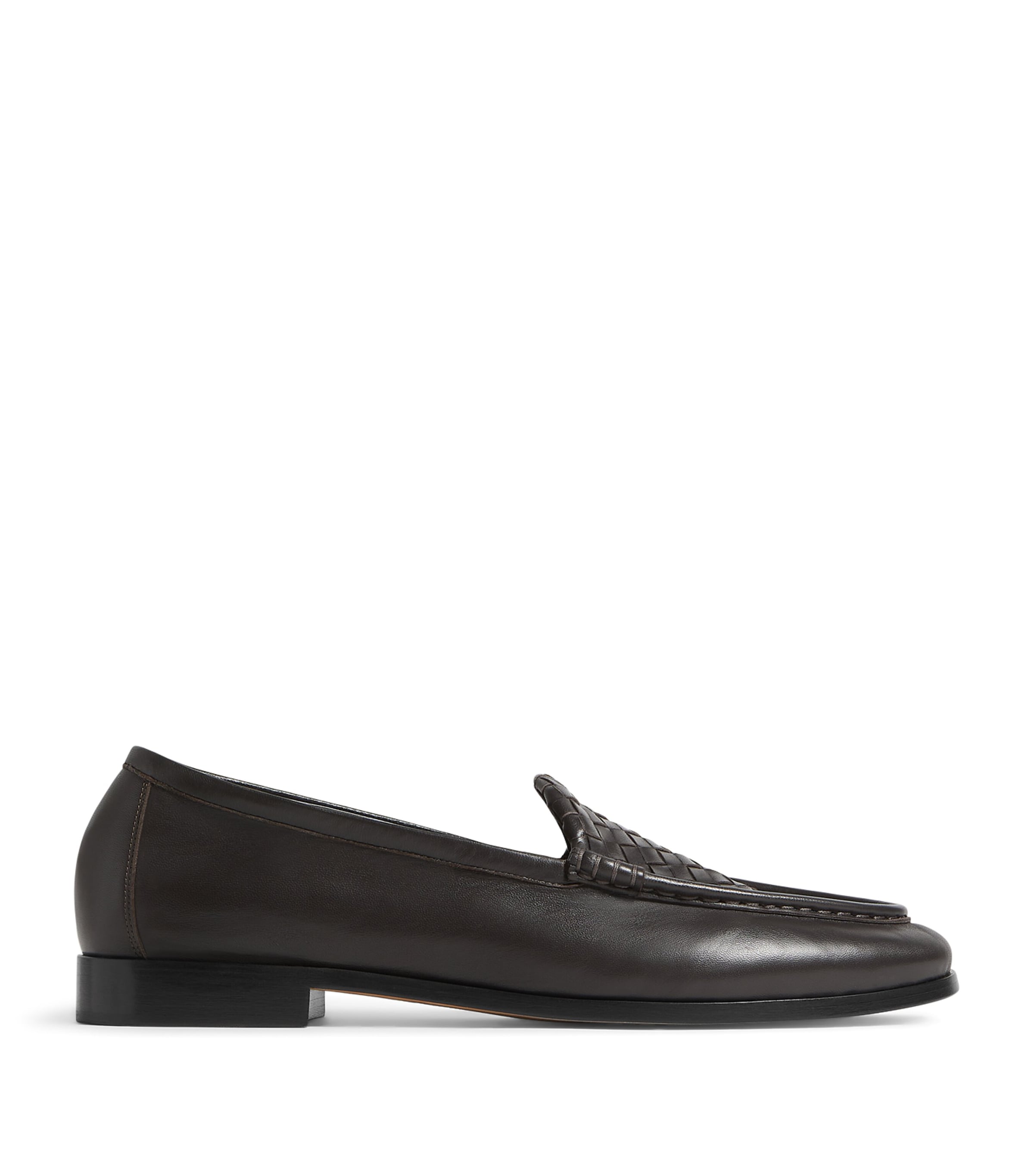 Bottega Veneta Leather Intrecciato Loafers