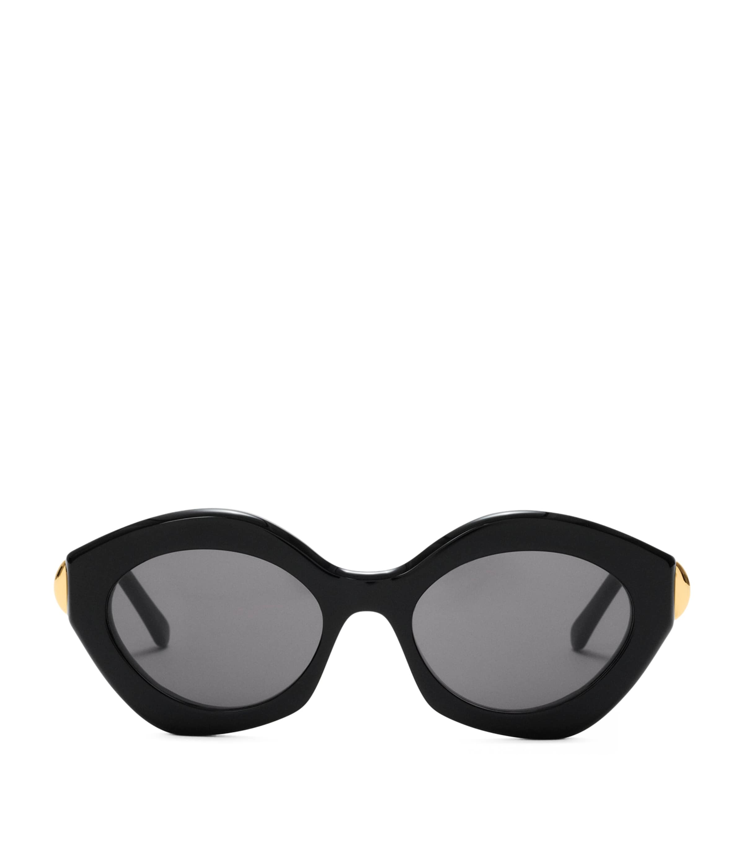 LOEWE Acetate Coil Cat Eye Sunglasses Black