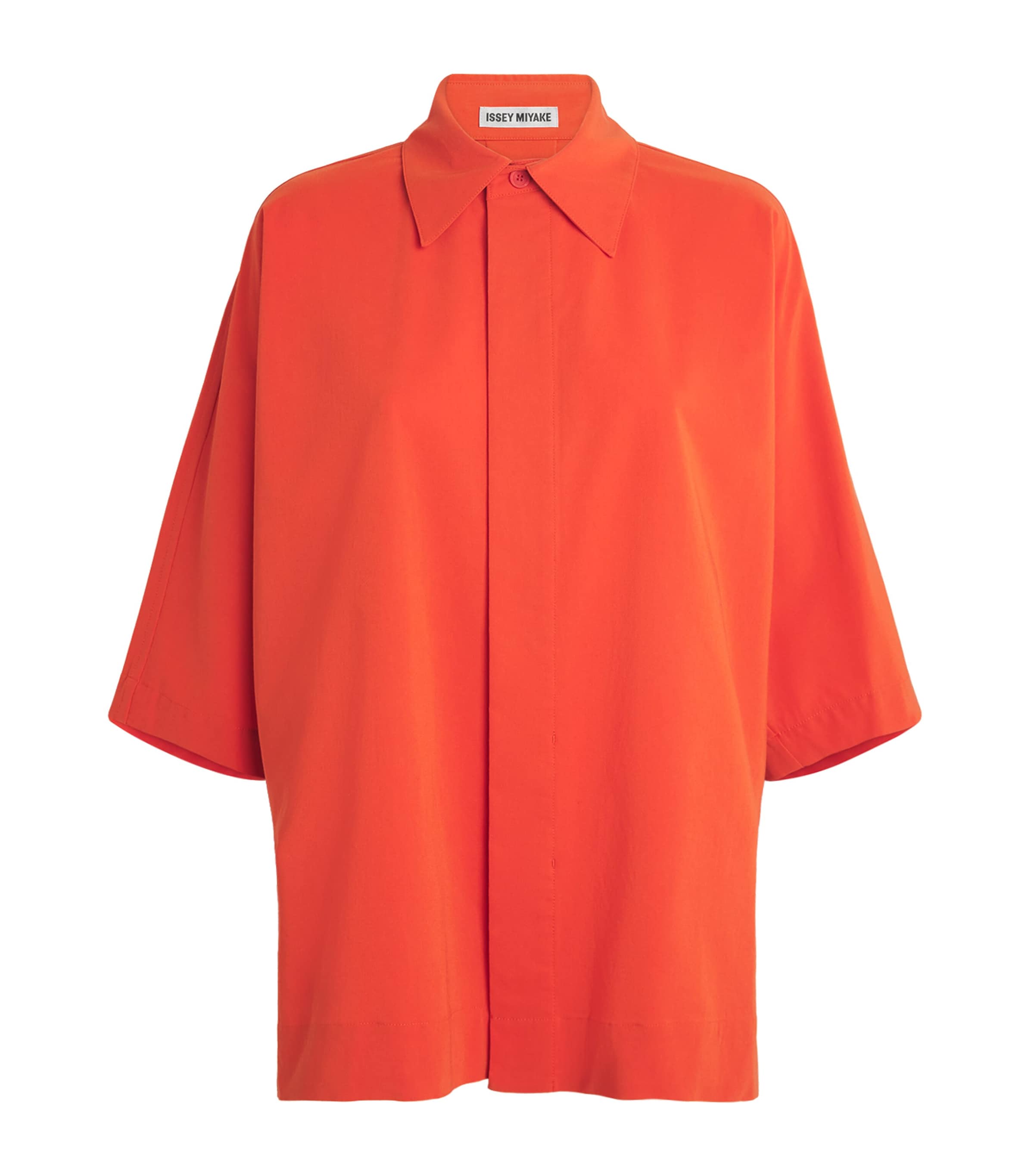 Issey Miyake Womens Looped Shirt Macaw Red