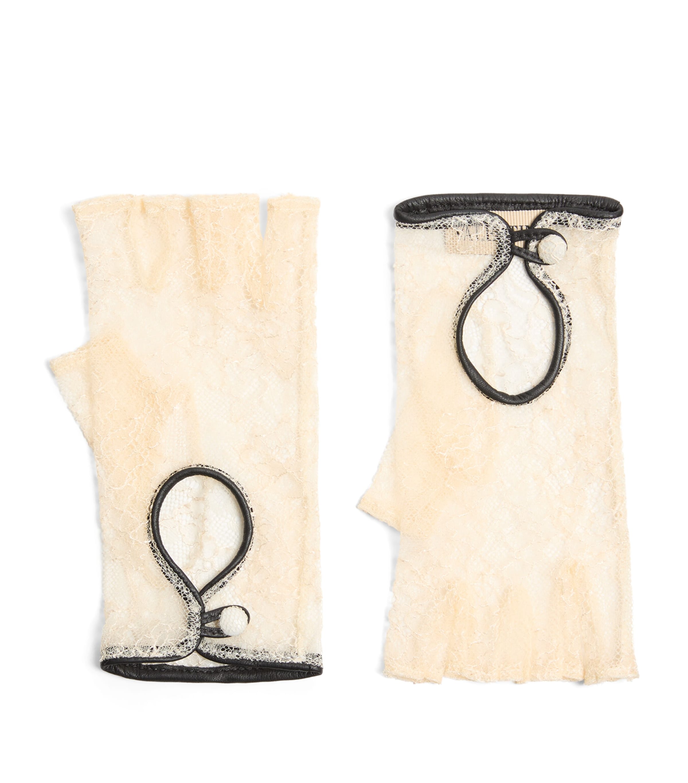 Valentino Garavani Lace Biker Gloves Avl