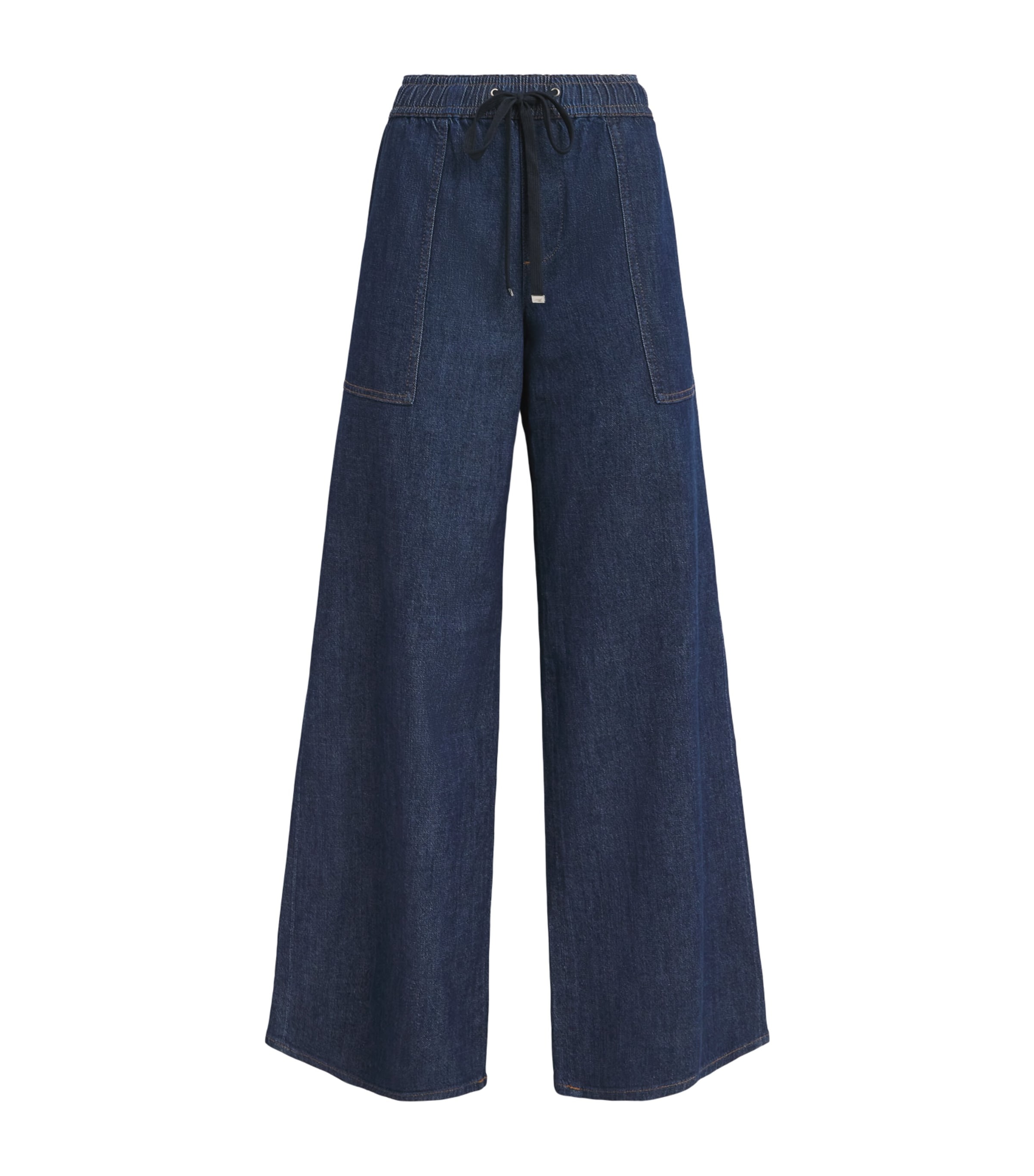 7 For All Mankind Womens Denim-Effect Utility Drawstring Halona
