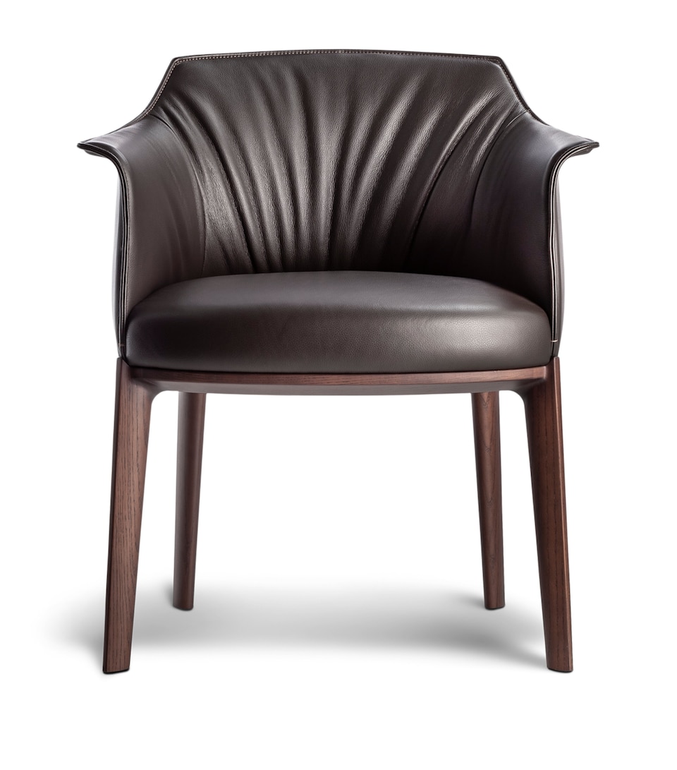 Poltrona Frau Archibald Dining Chair Pelle Sc/il